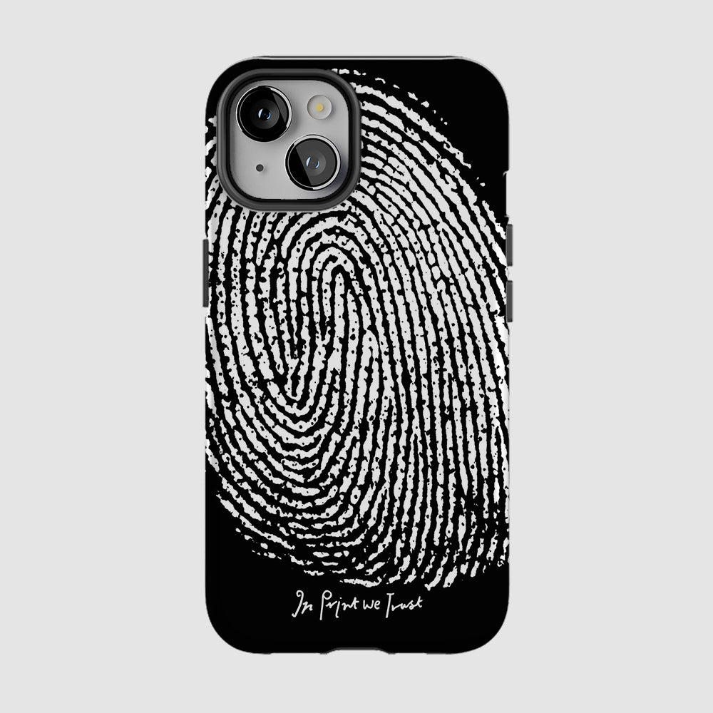 finger print tough iPhone case