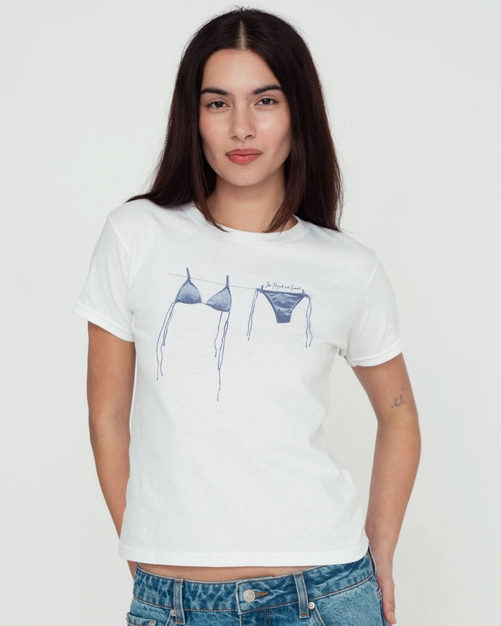 air dry baby tee - In Print We Trust