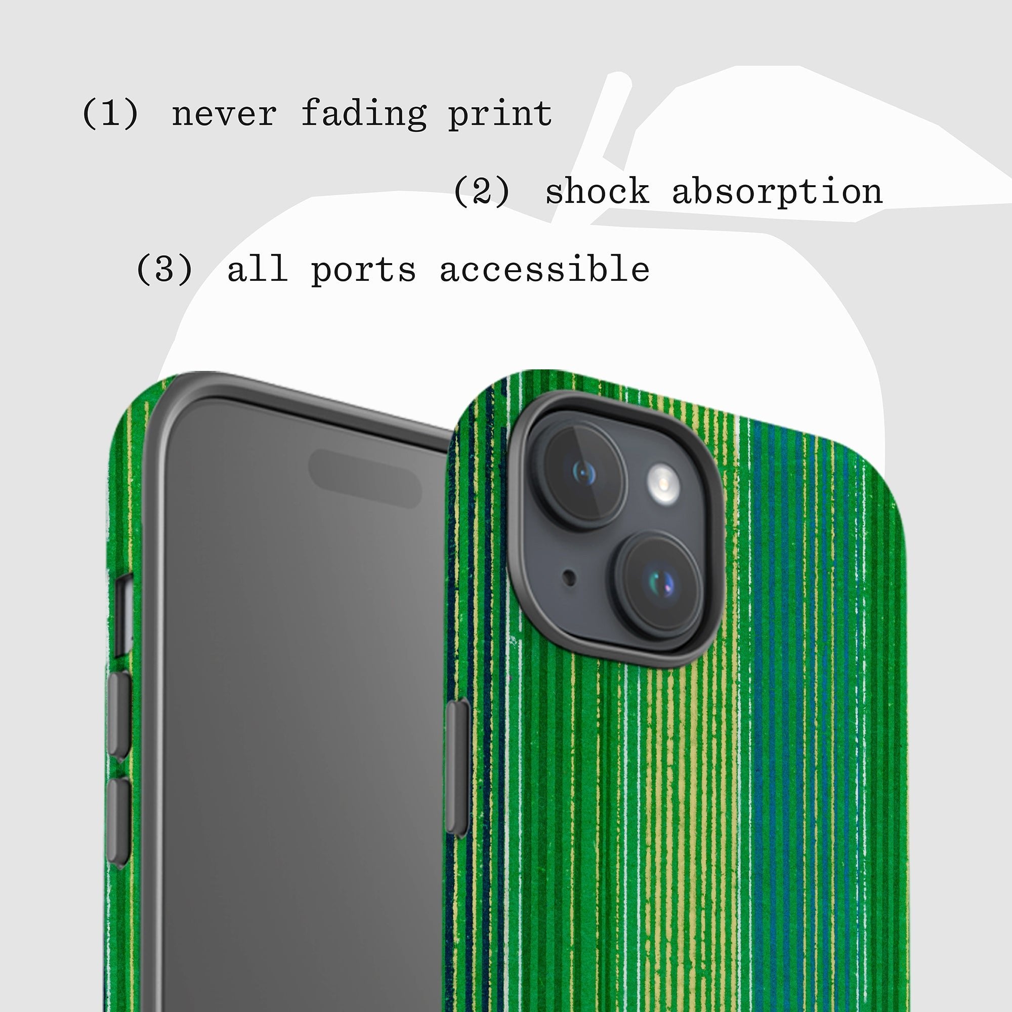 basil tough iPhone case - In Print We Trust