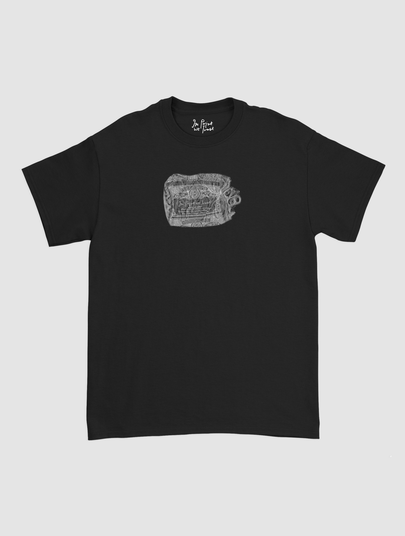 beer can classic tee - In Print We Trust