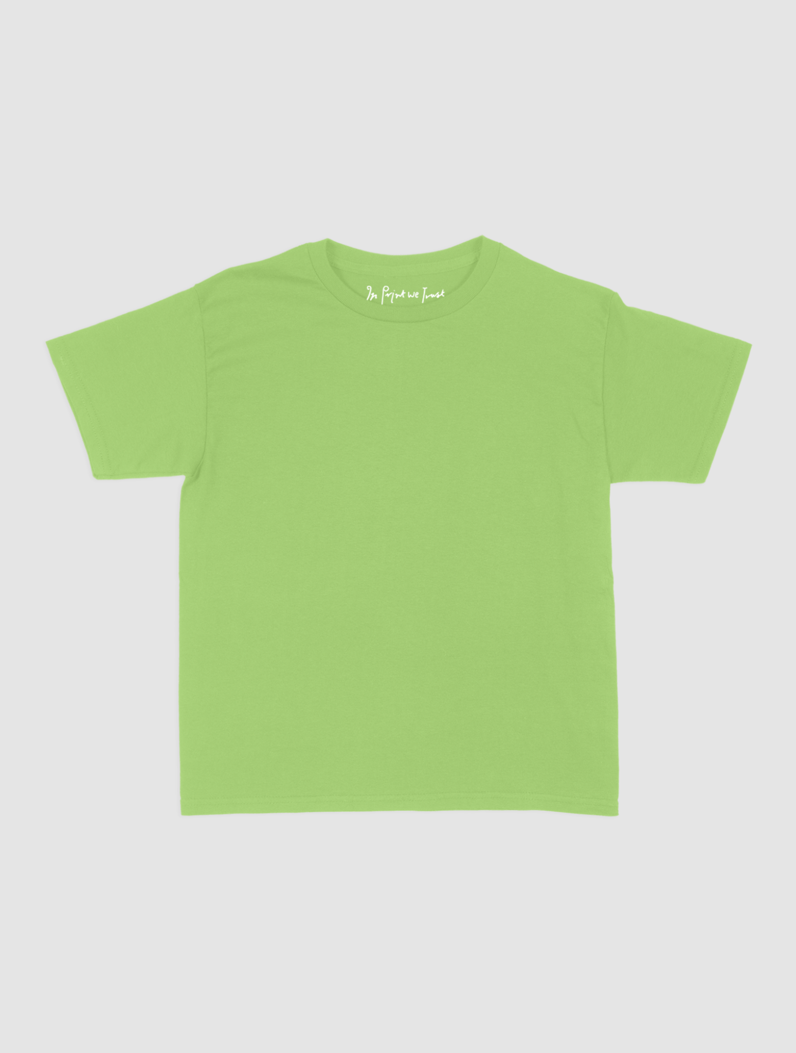 blank baby tee - In Print We Trust