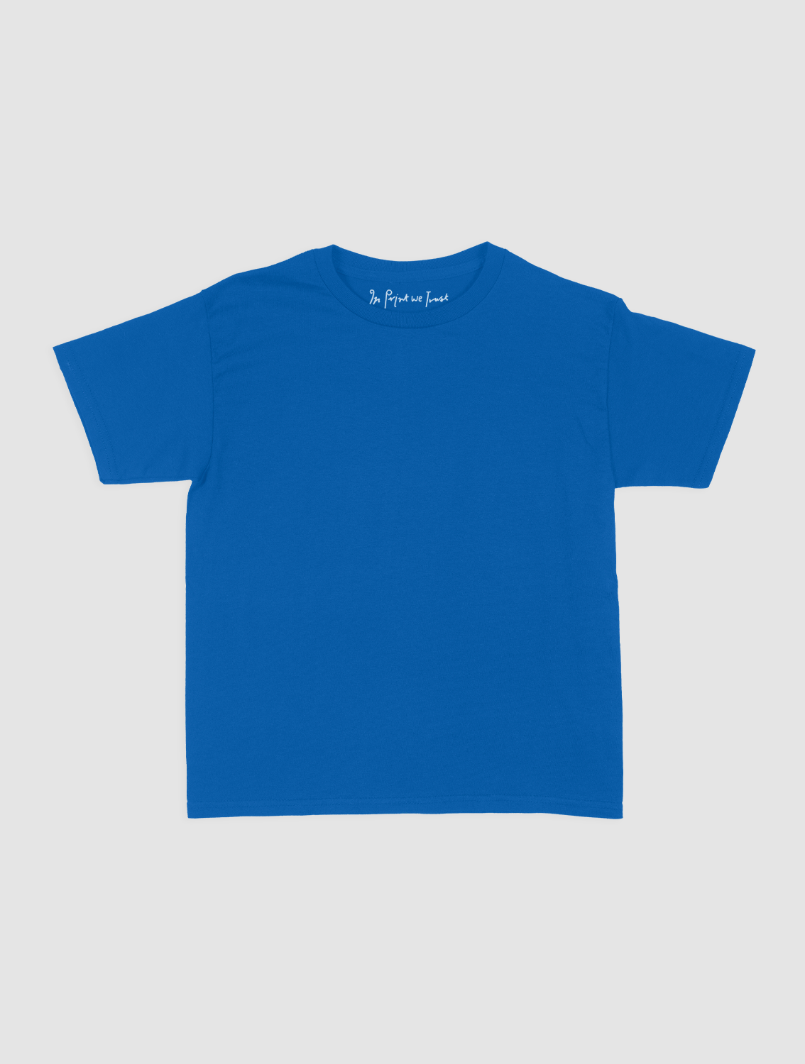 blank baby tee - In Print We Trust
