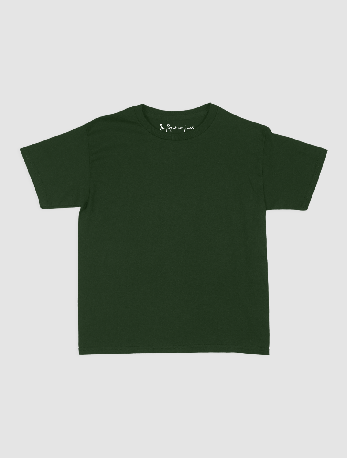 blank baby tee - In Print We Trust