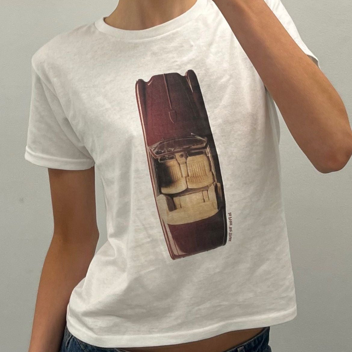 buckle up baby tee - In Print We Trust