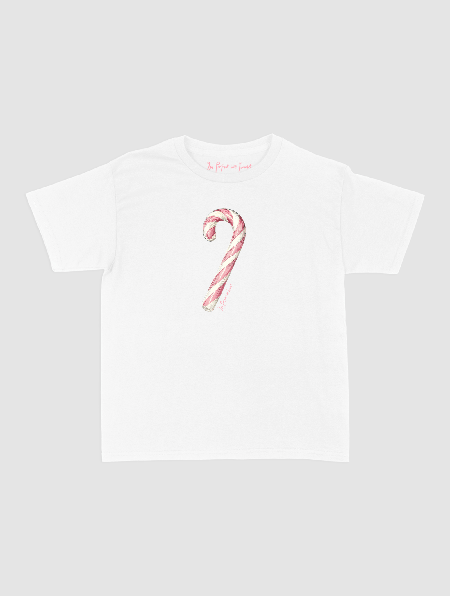 candy cane baby tee - In Print We Trust