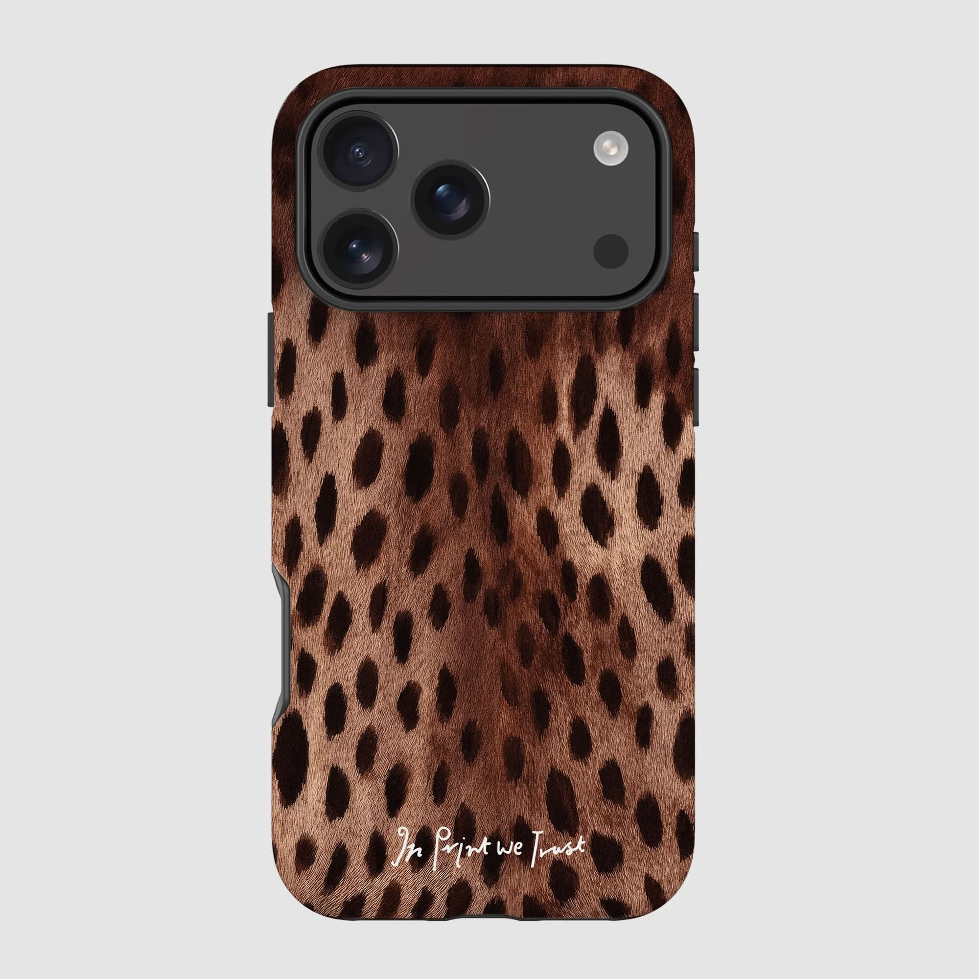 cheetah tough iPhone case - In Print We Trust