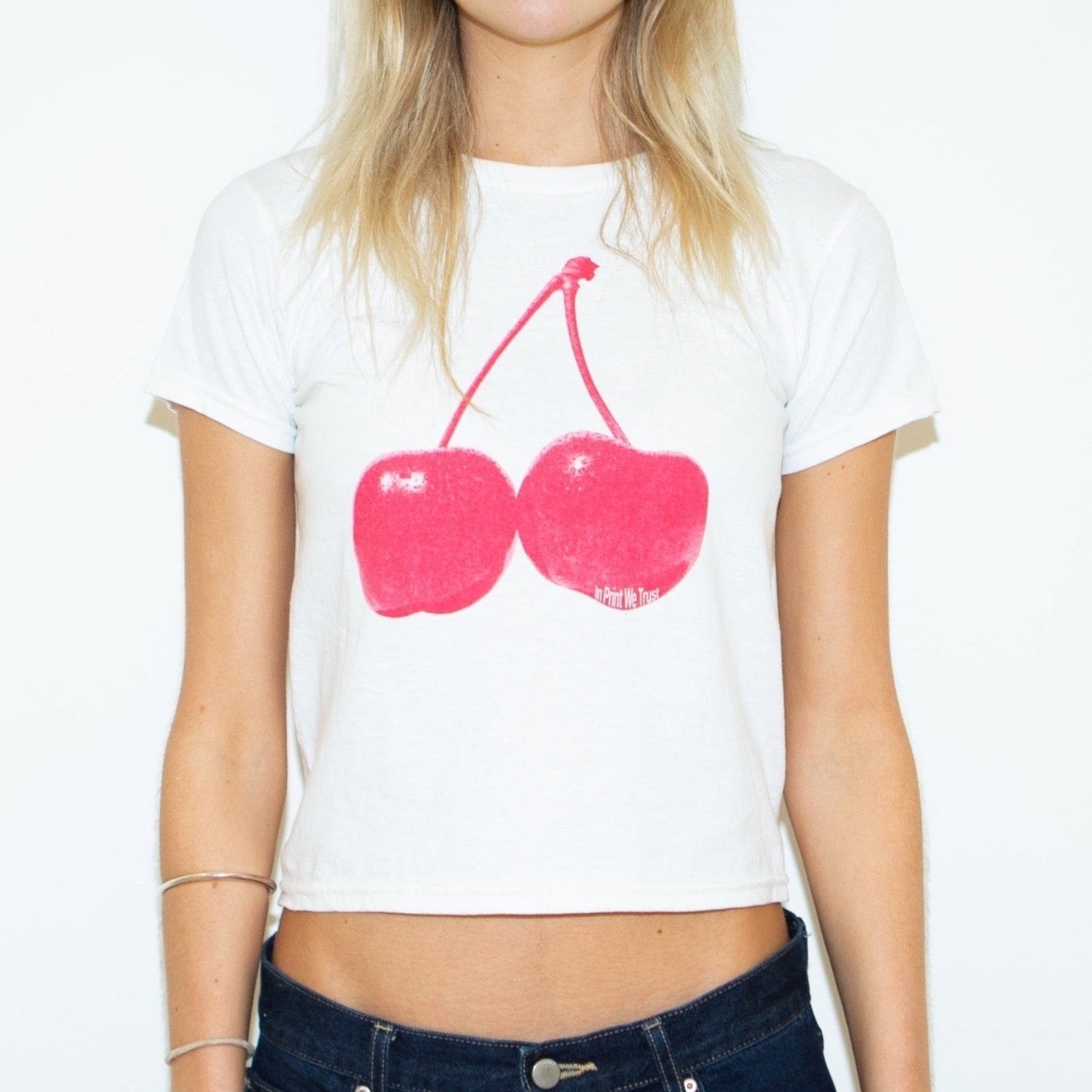 'Cherry' baby tee - In Print We Trust