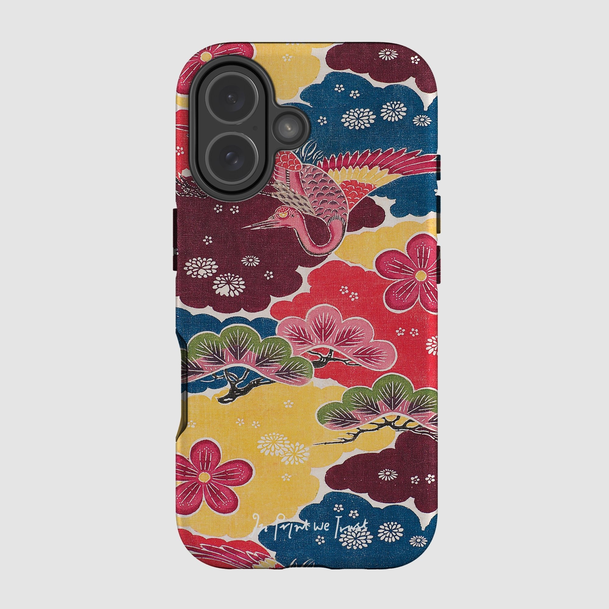 crane tough iPhone case - In Print We Trust