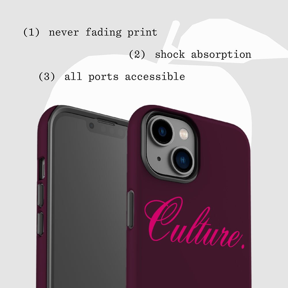 culture tough iPhone case - In Print We Trust