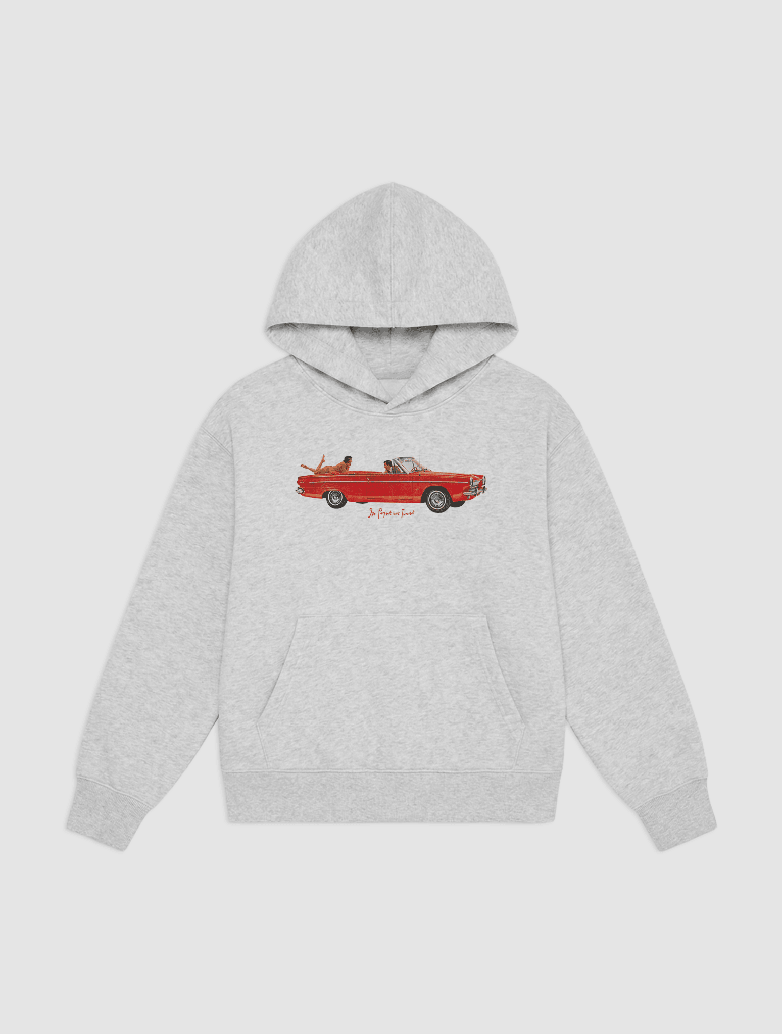 drop top hoodie for kids - In Print We Trust