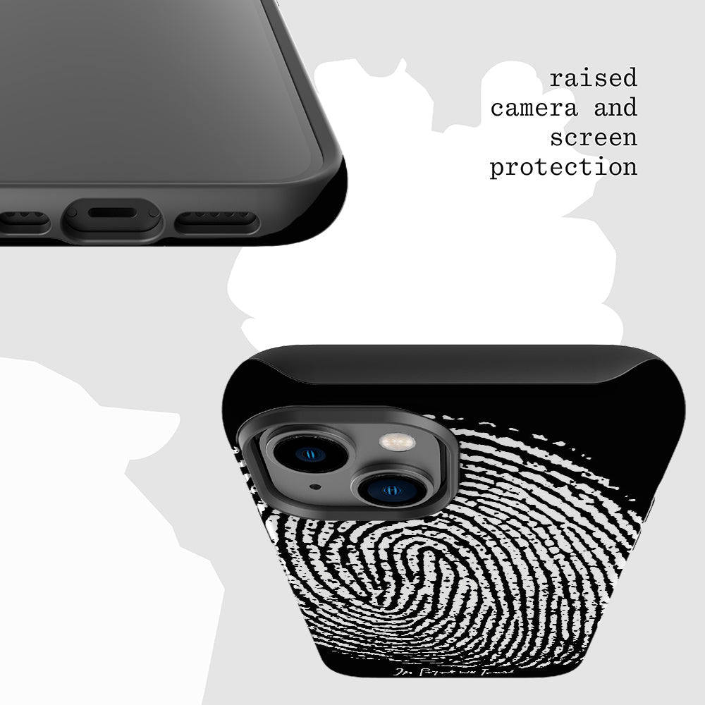finger print tough iPhone case - In Print We Trust