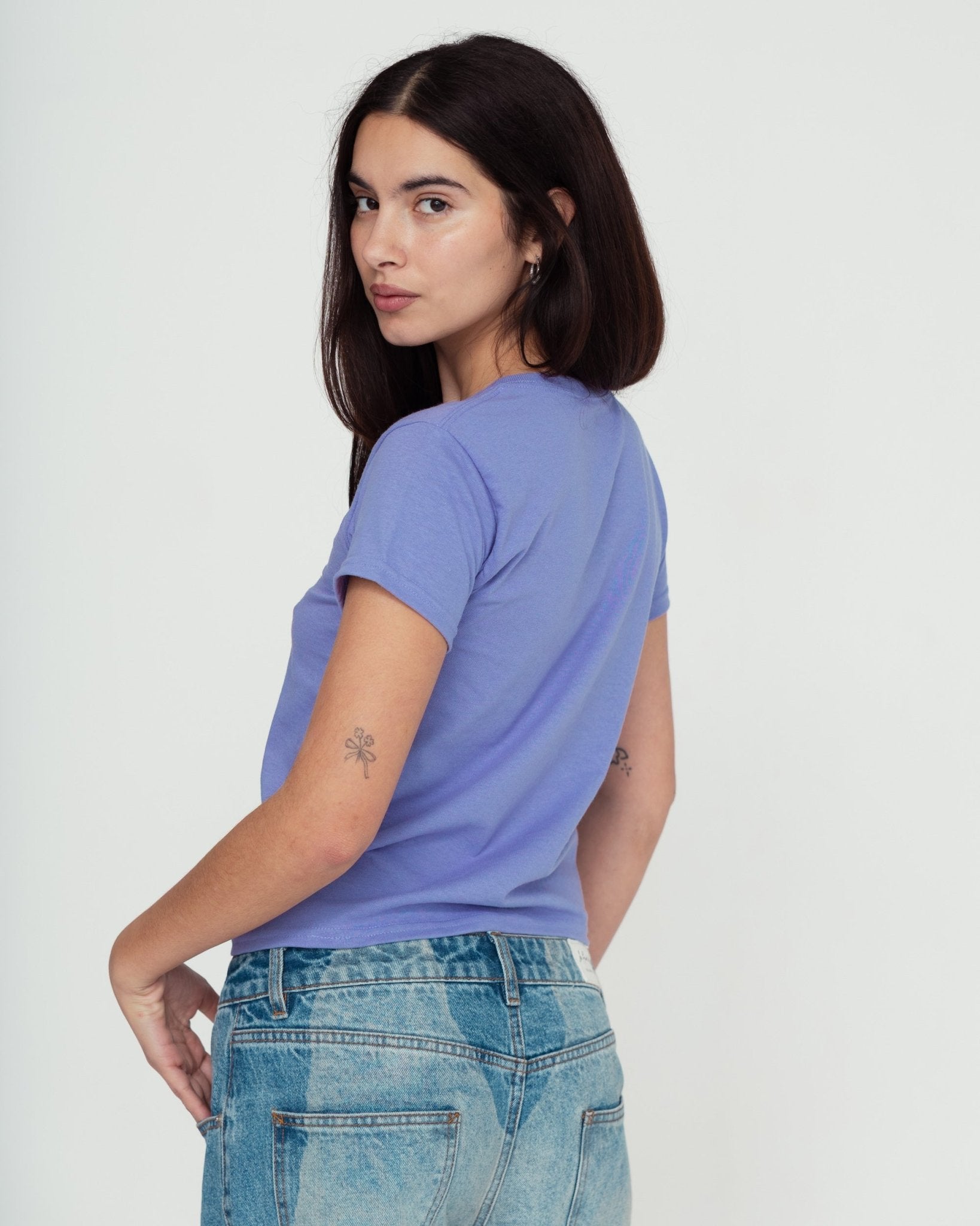 fuchsia baby tee - In Print We Trust