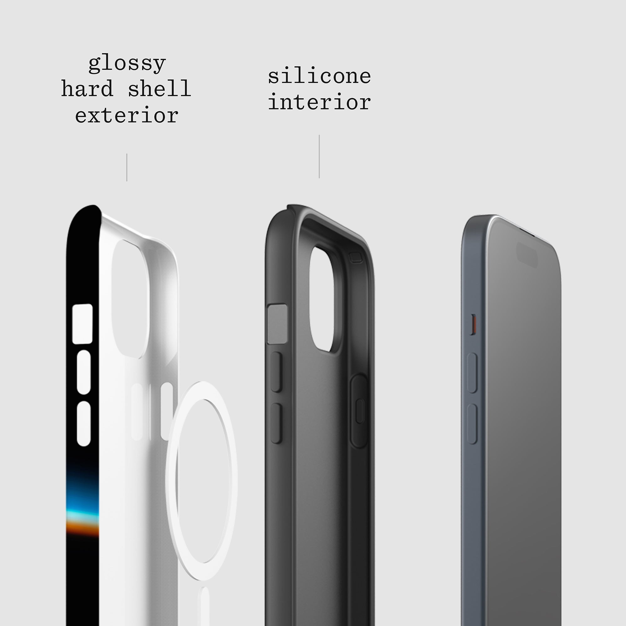 horizon tough iPhone case - In Print We Trust