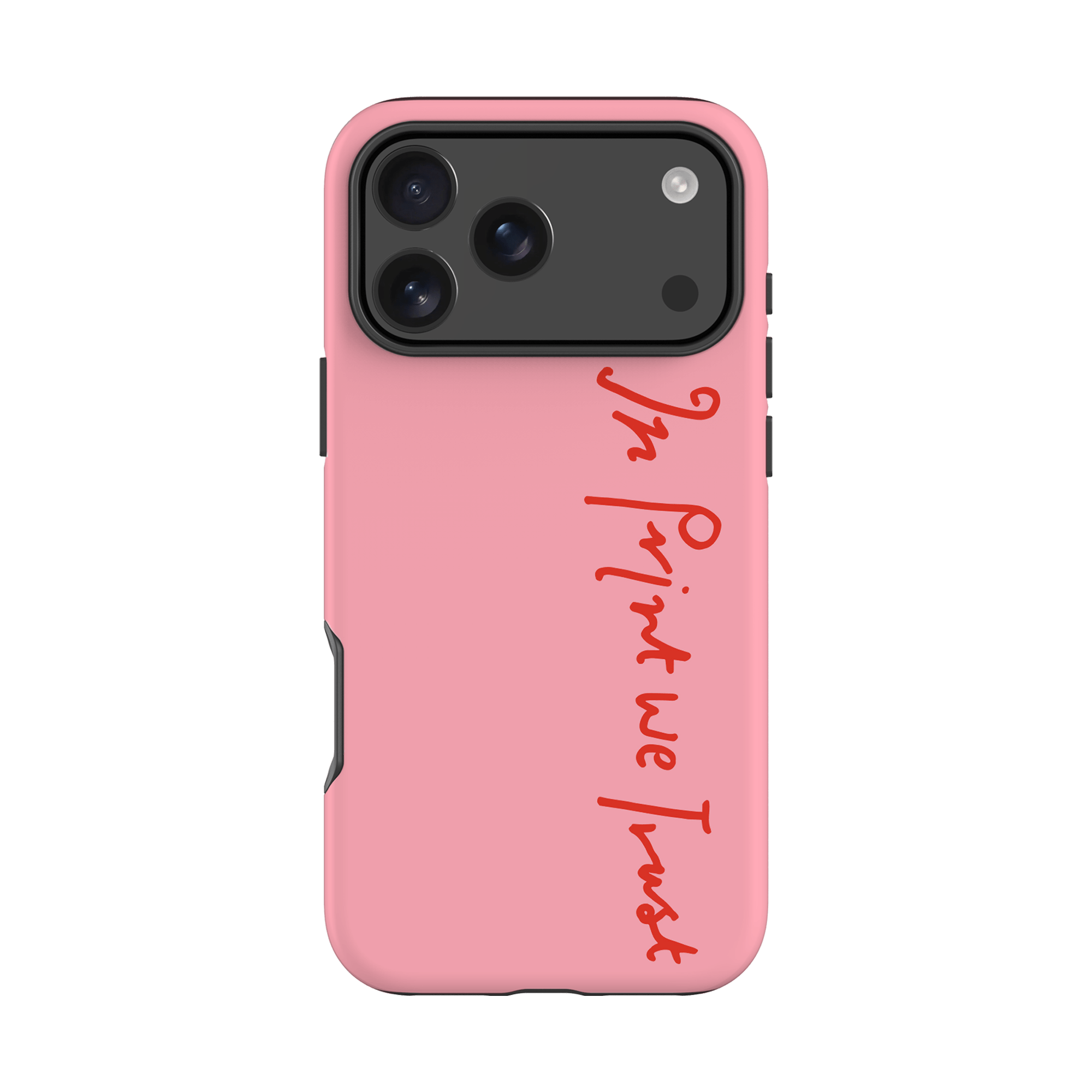 in print we trust tough iPhone case (pink) - In Print We Trust
