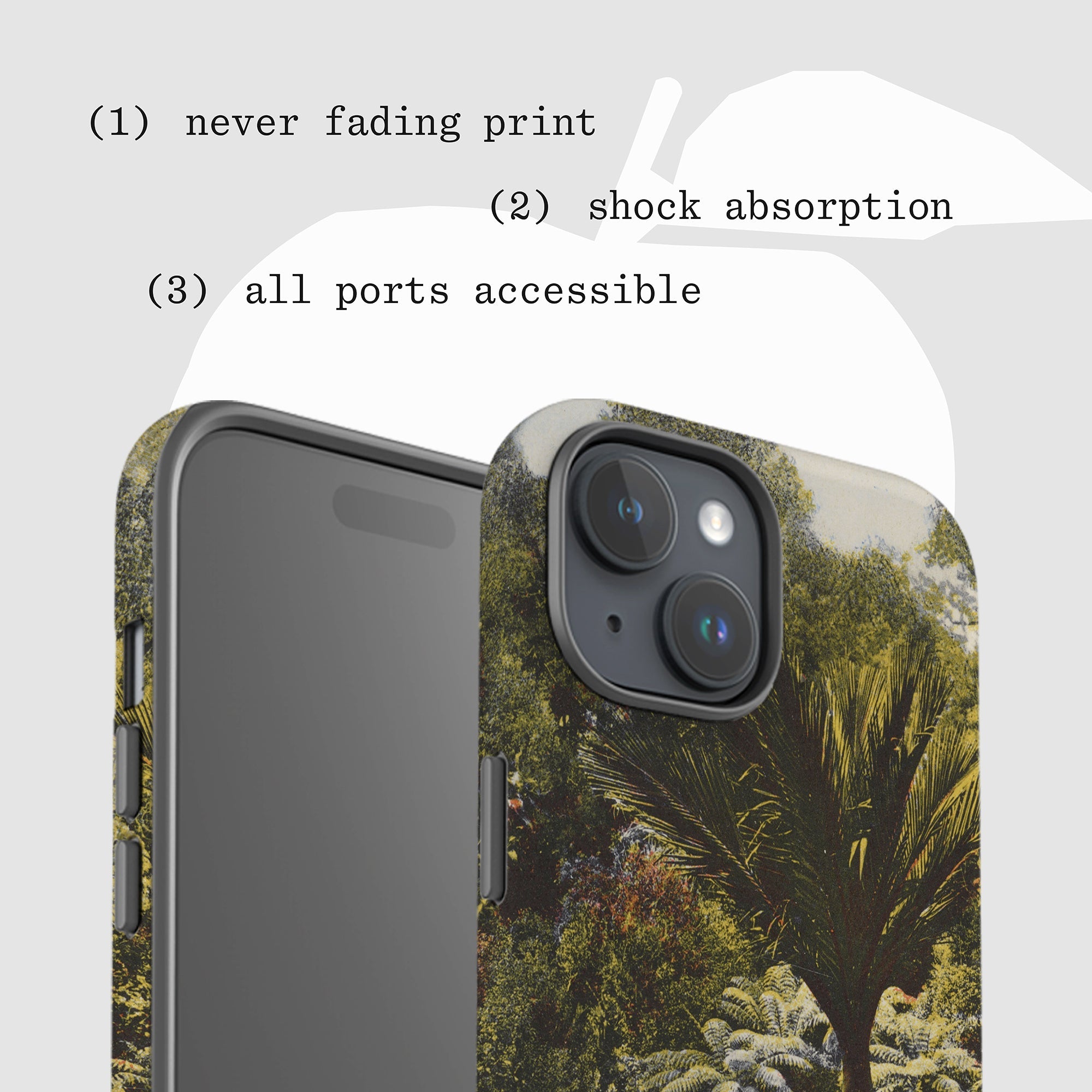 jungle tough iPhone case - In Print We Trust