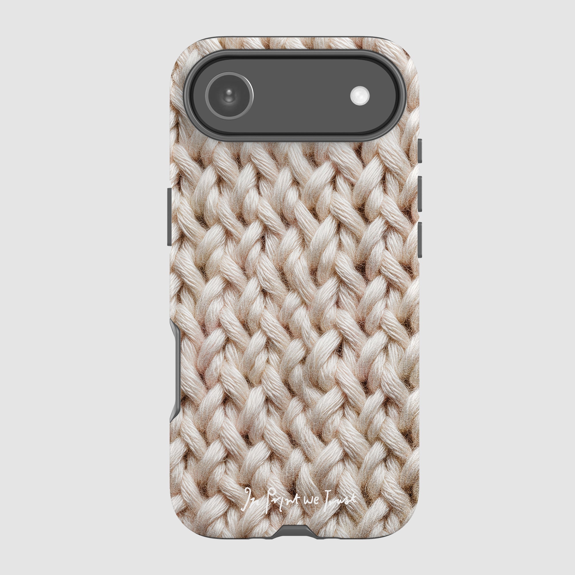 knit tough iPhone case - In Print We Trust