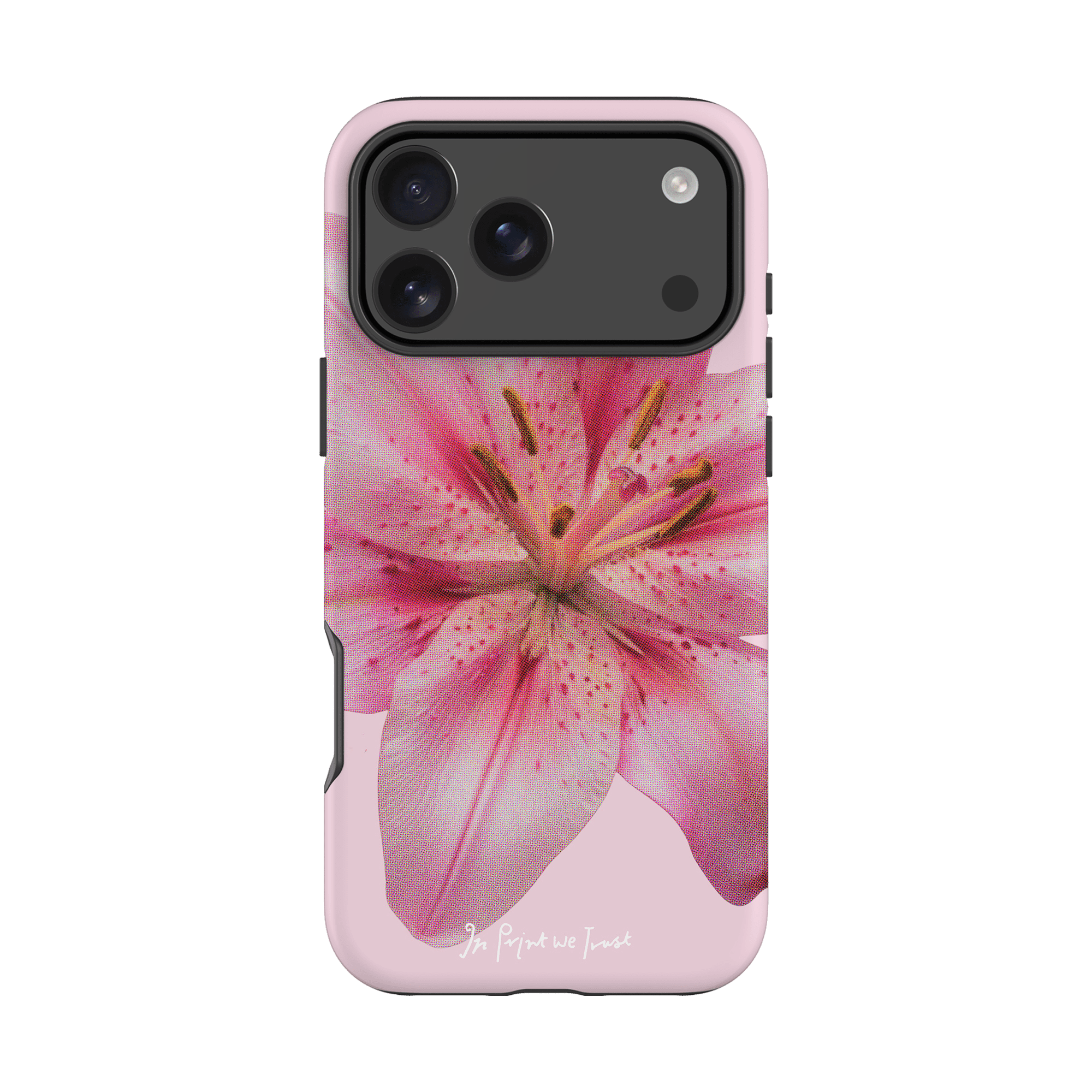 lily tough iPhone case - In Print We Trust
