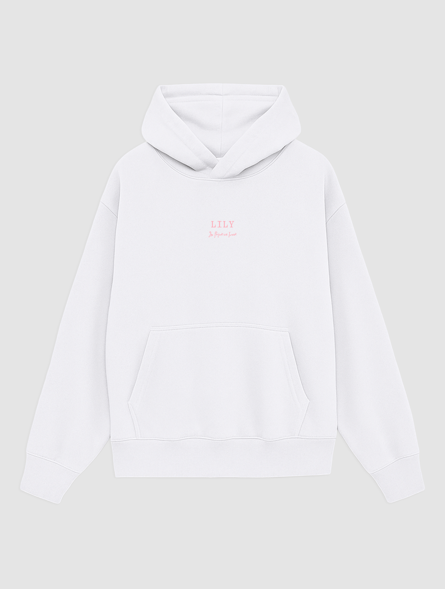 lily white hoodie - In Print We Trust