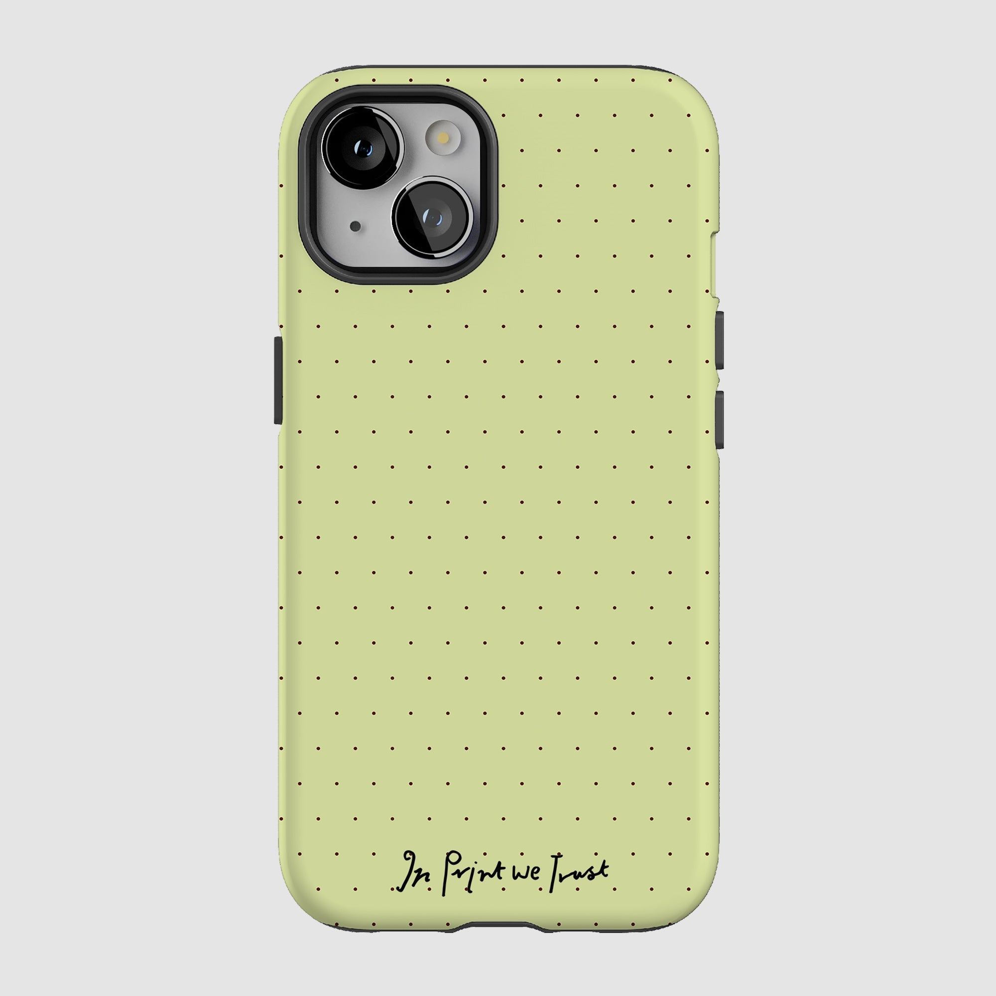 lime tough iPhone case - In Print We Trust
