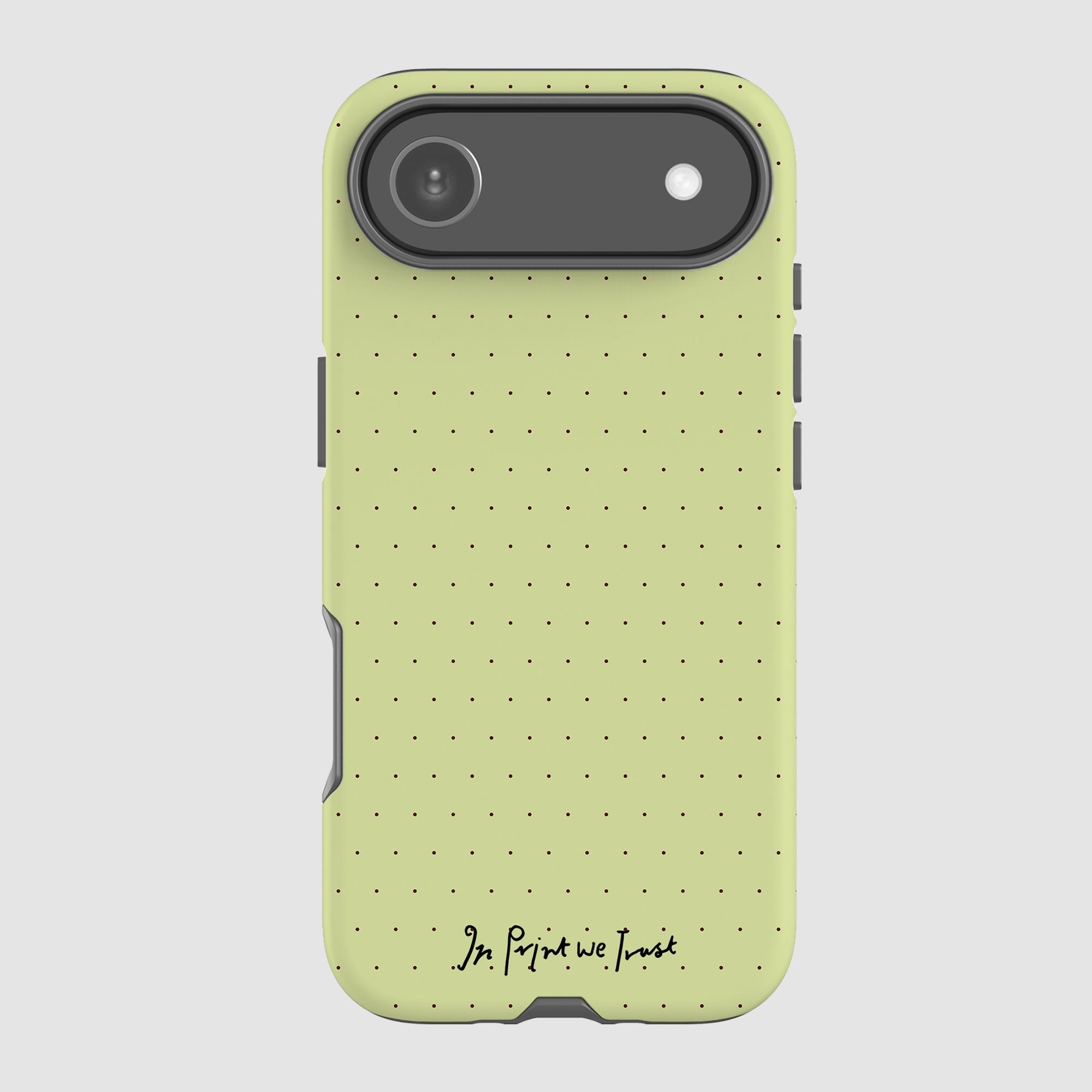 lime tough iPhone case - In Print We Trust