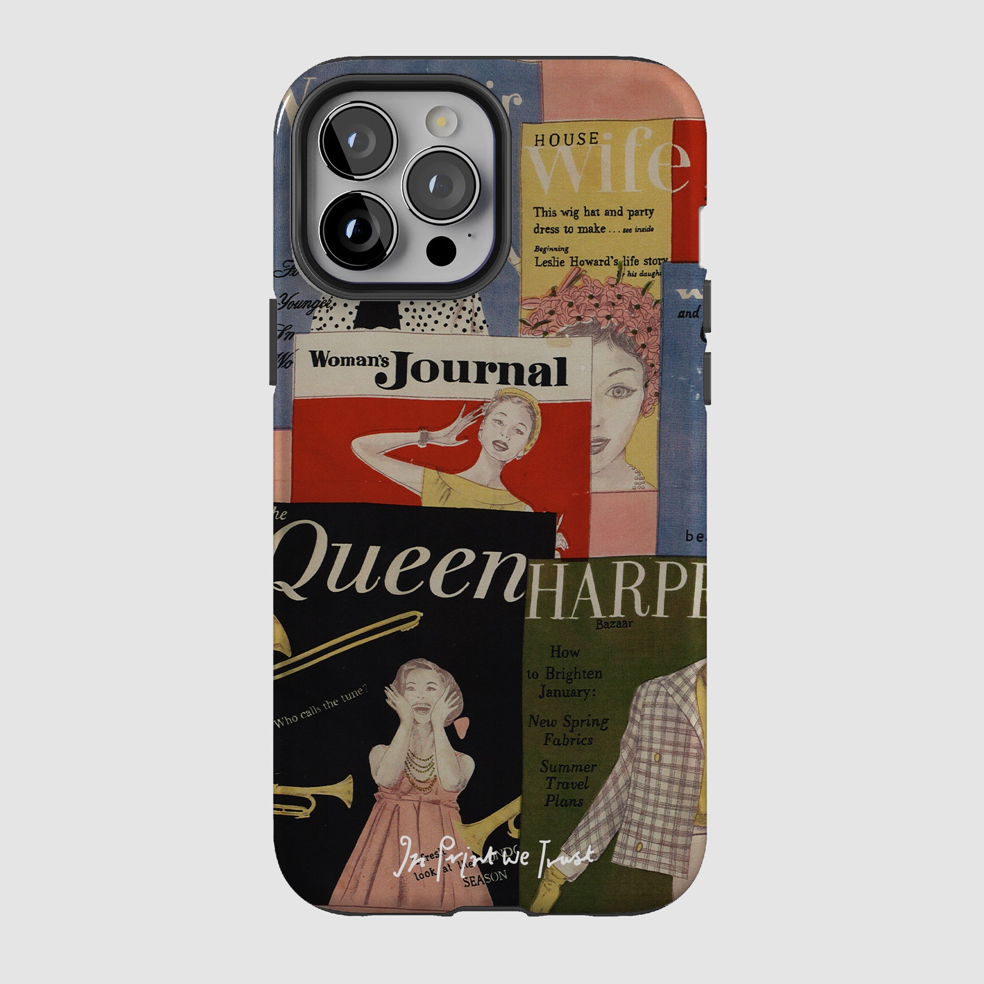 magazine tough iPhone case - In Print We Trust