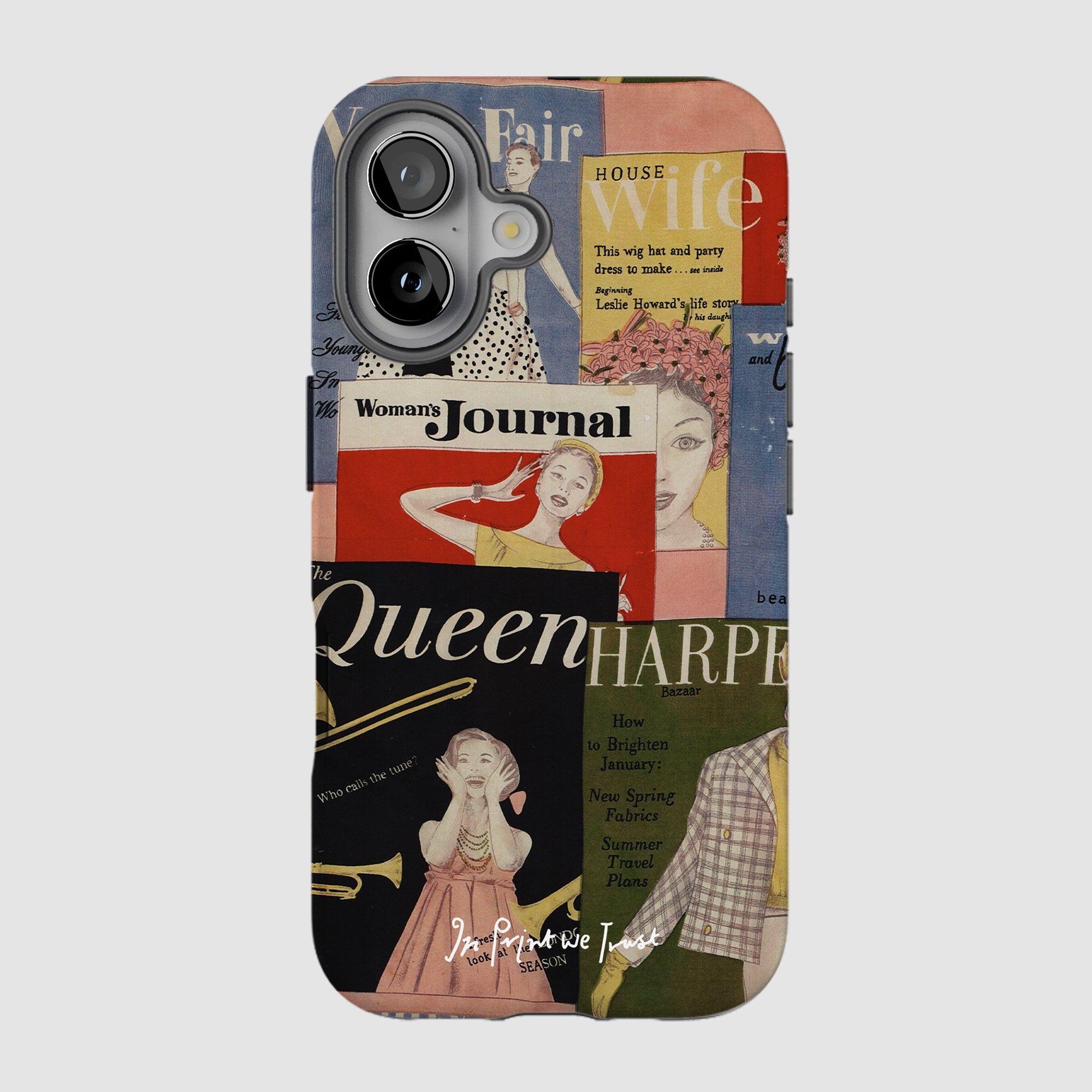 magazine tough iPhone case - In Print We Trust