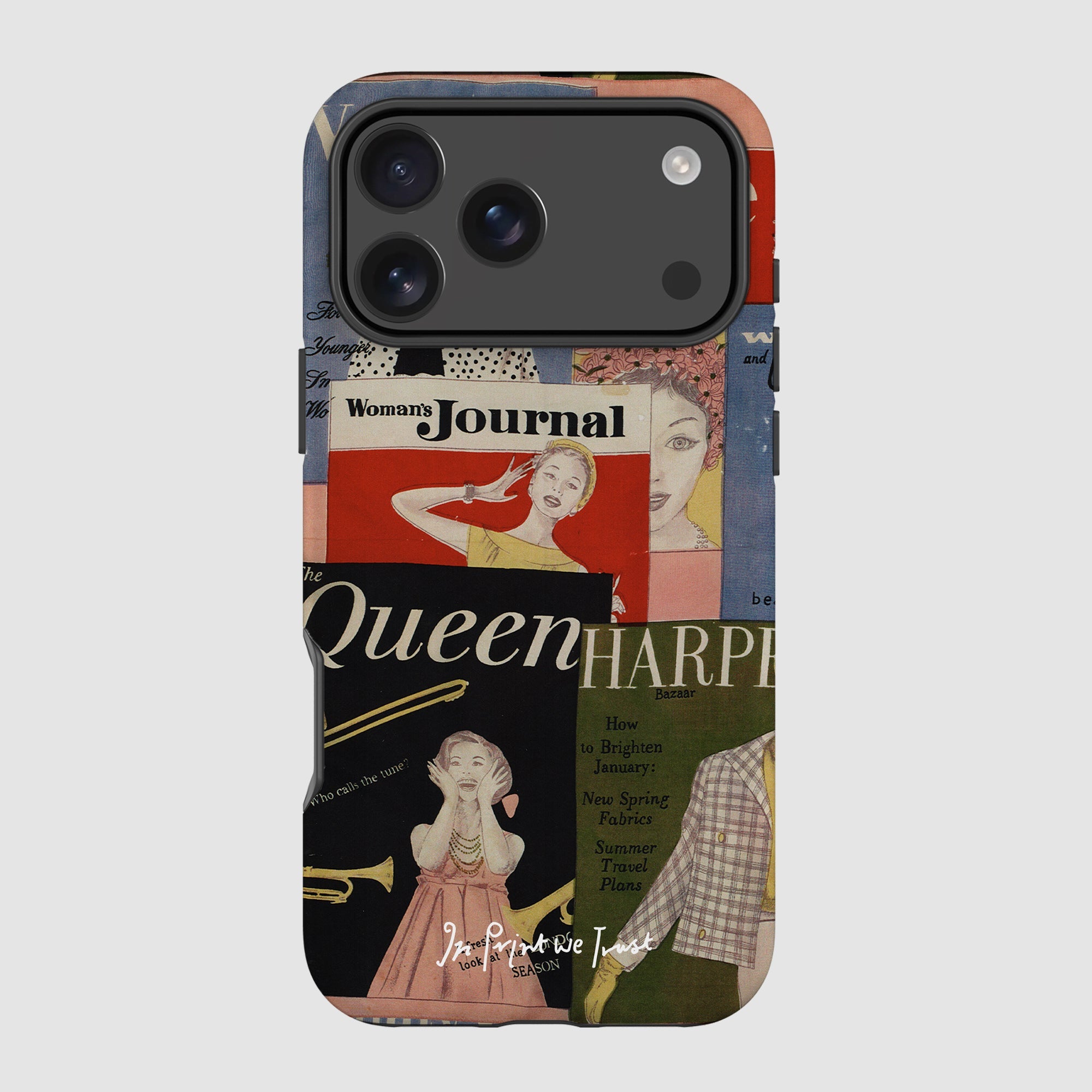 magazine tough iPhone case - In Print We Trust
