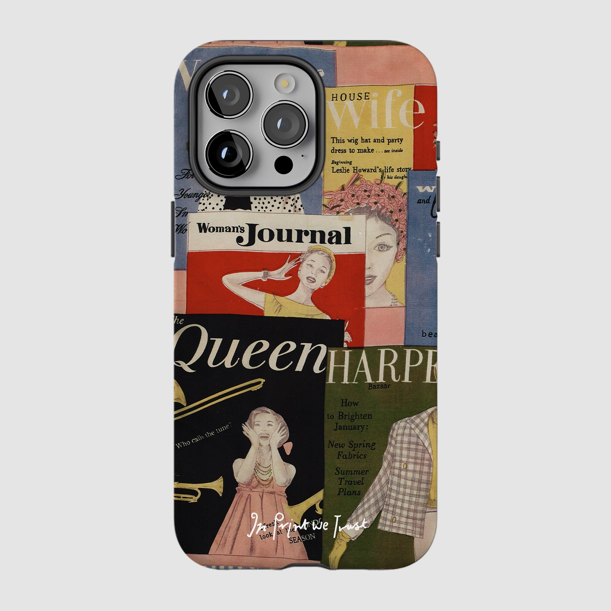 magazine tough iPhone case - In Print We Trust