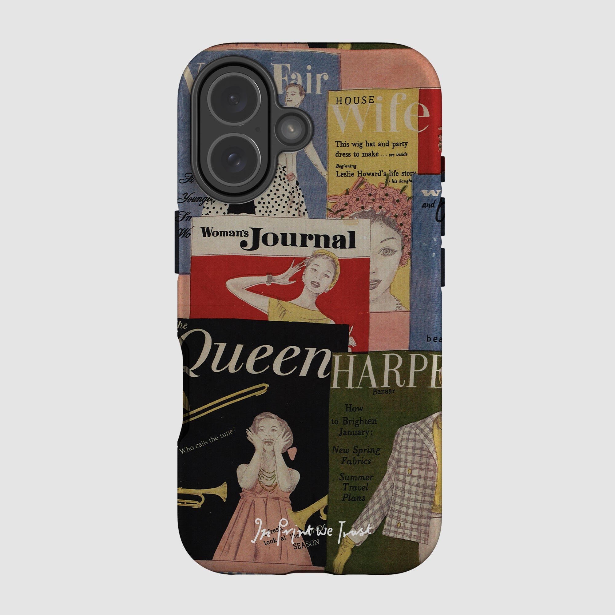magazine tough iPhone case - In Print We Trust