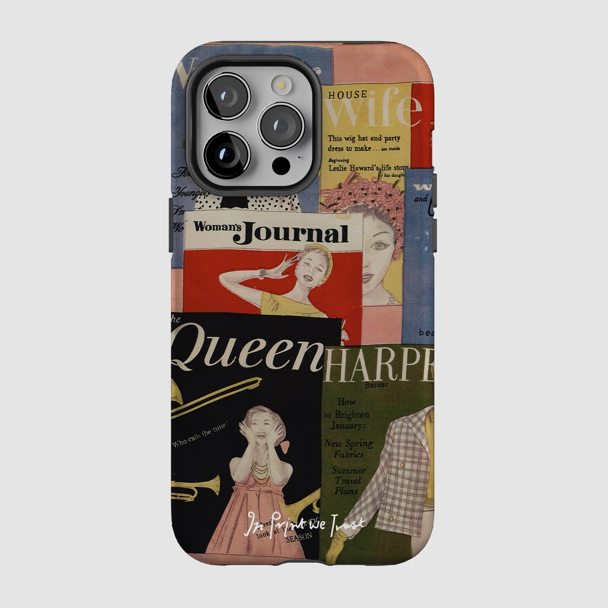 magazine tough iPhone case - In Print We Trust