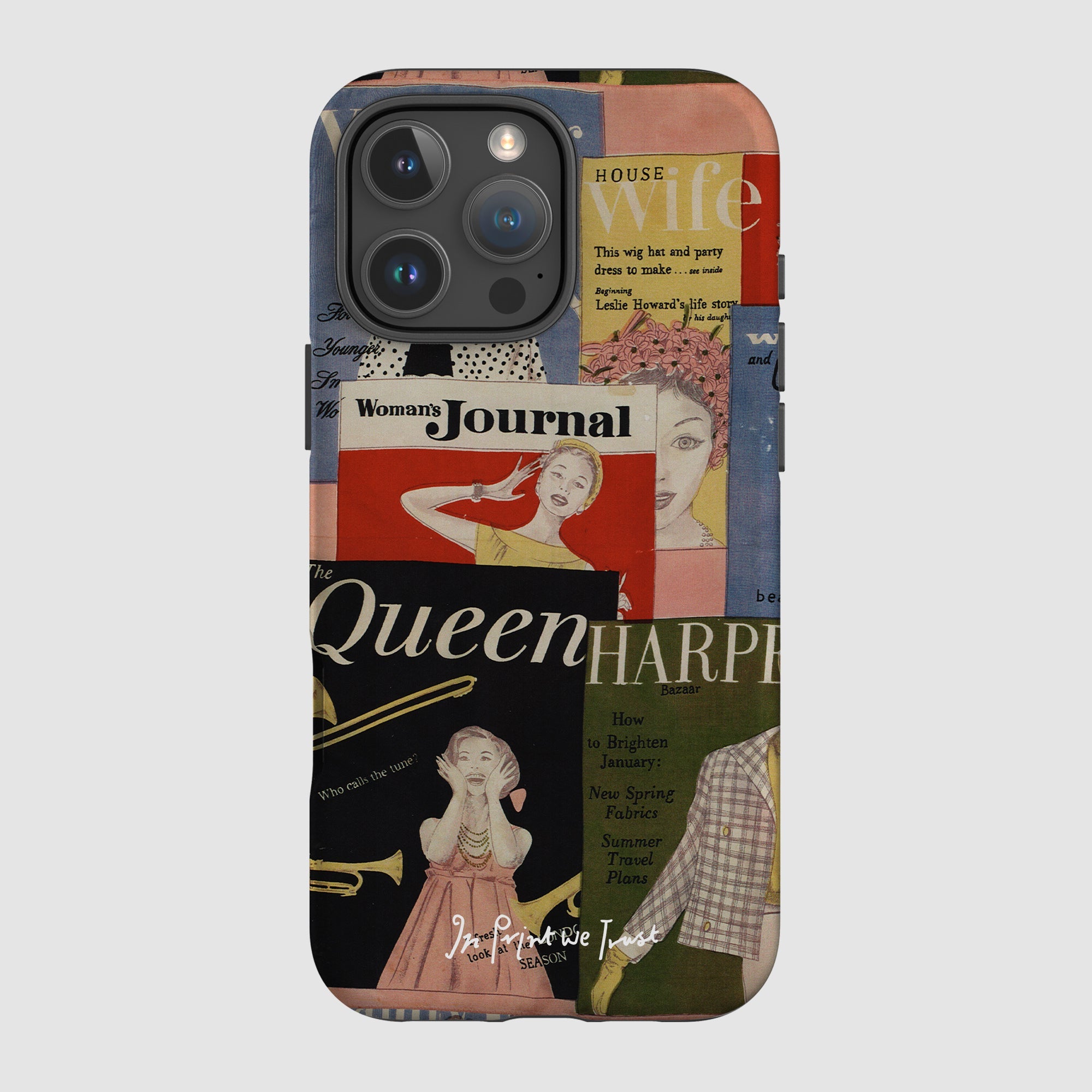 magazine tough iPhone case - In Print We Trust