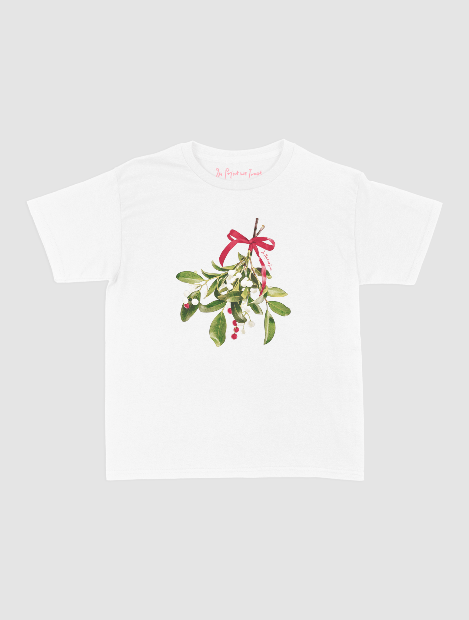 mistletoe baby tee - In Print We Trust