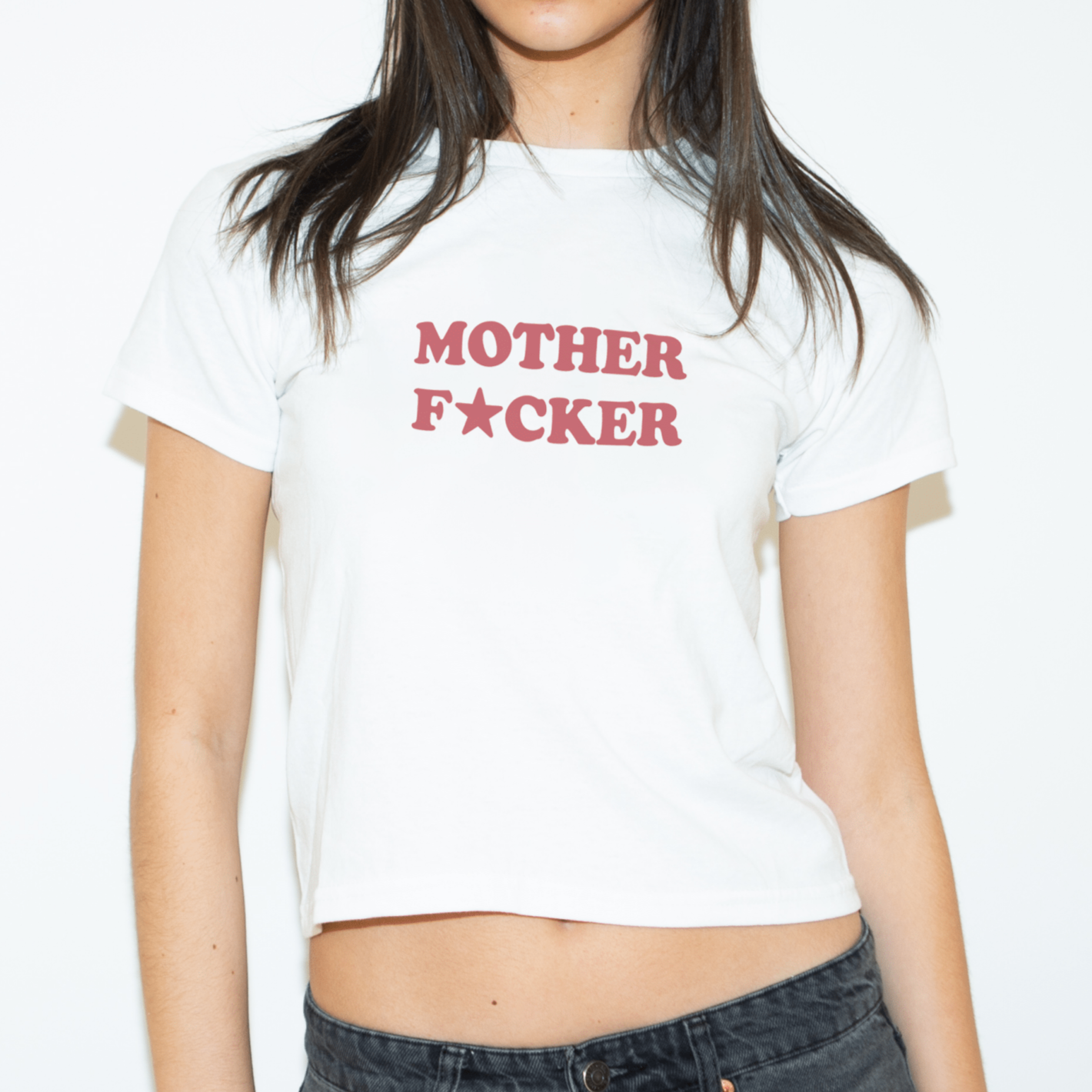 'Mother F★cker' baby tee - In Print We Trust