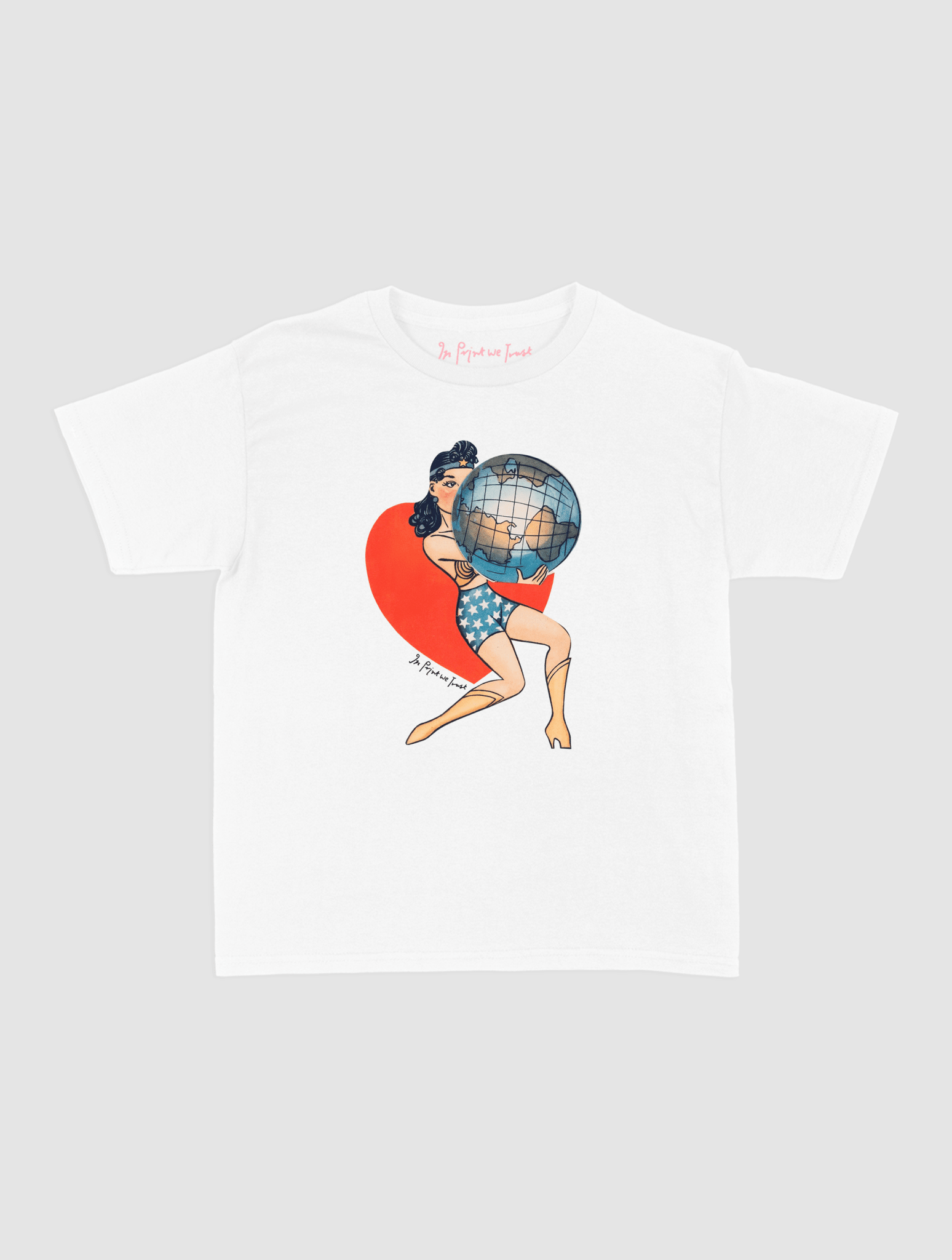 my world baby tee - In Print We Trust