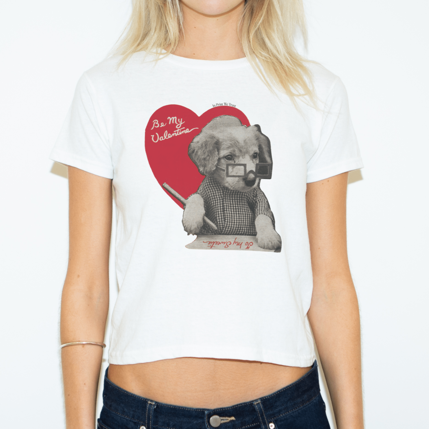 'Puppy Love' baby tee - In Print We Trust