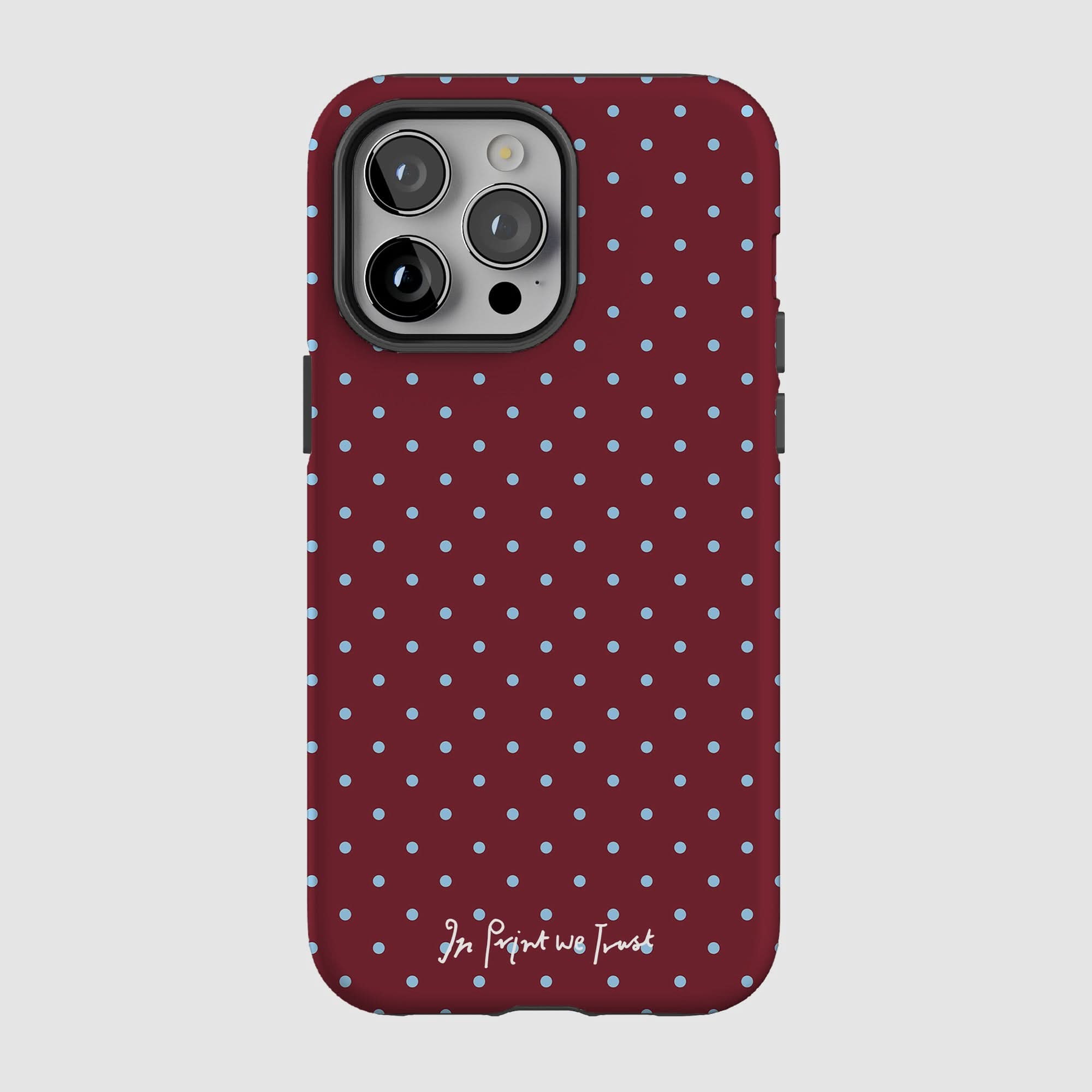 raspberry tough iPhone case - In Print We Trust