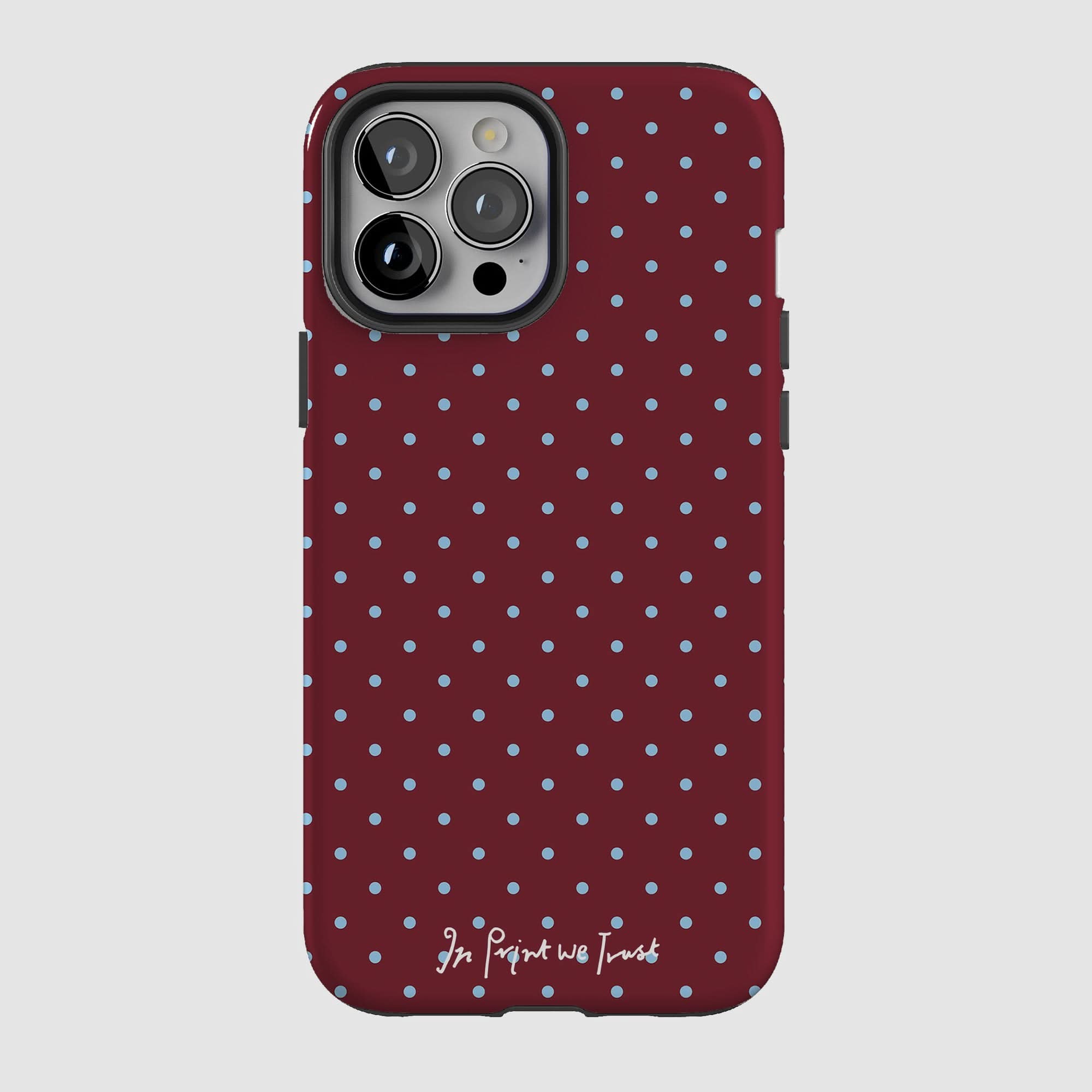 raspberry tough iPhone case - In Print We Trust