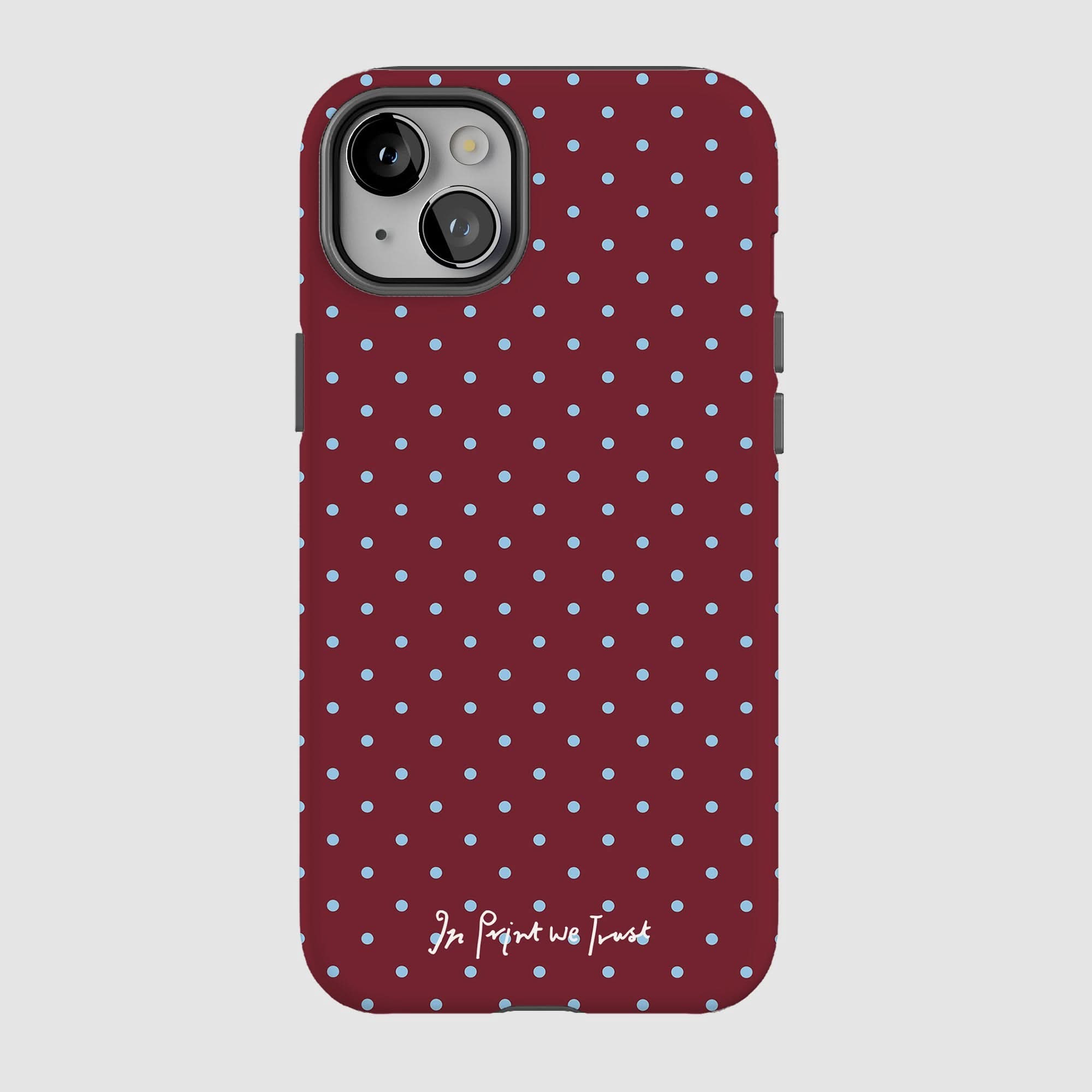 raspberry tough iPhone case - In Print We Trust