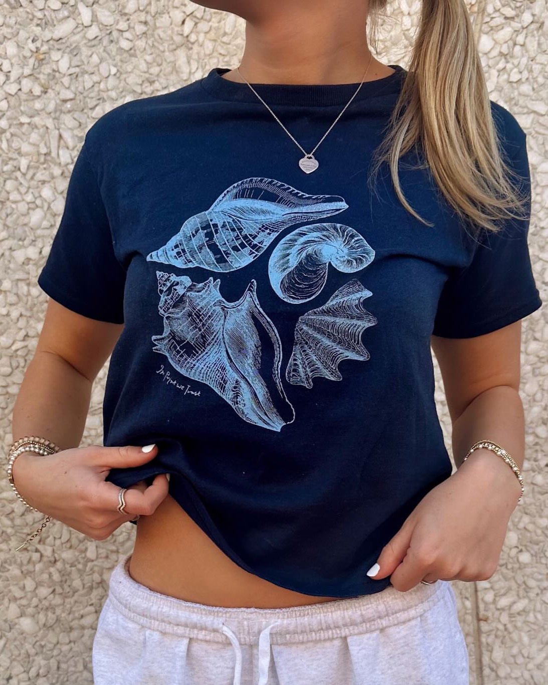 sandy baby tee - In Print We Trust