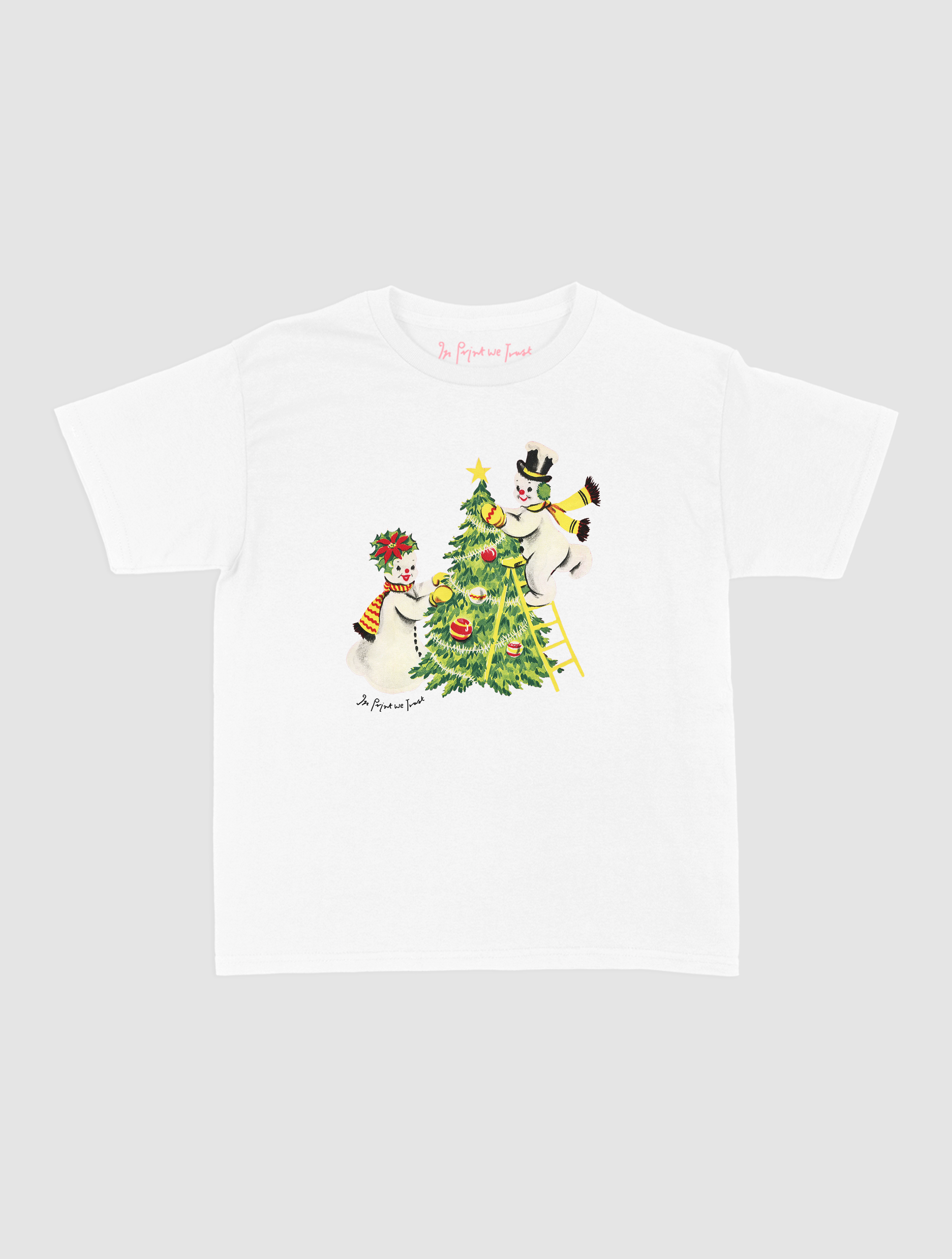 snowmen baby tee