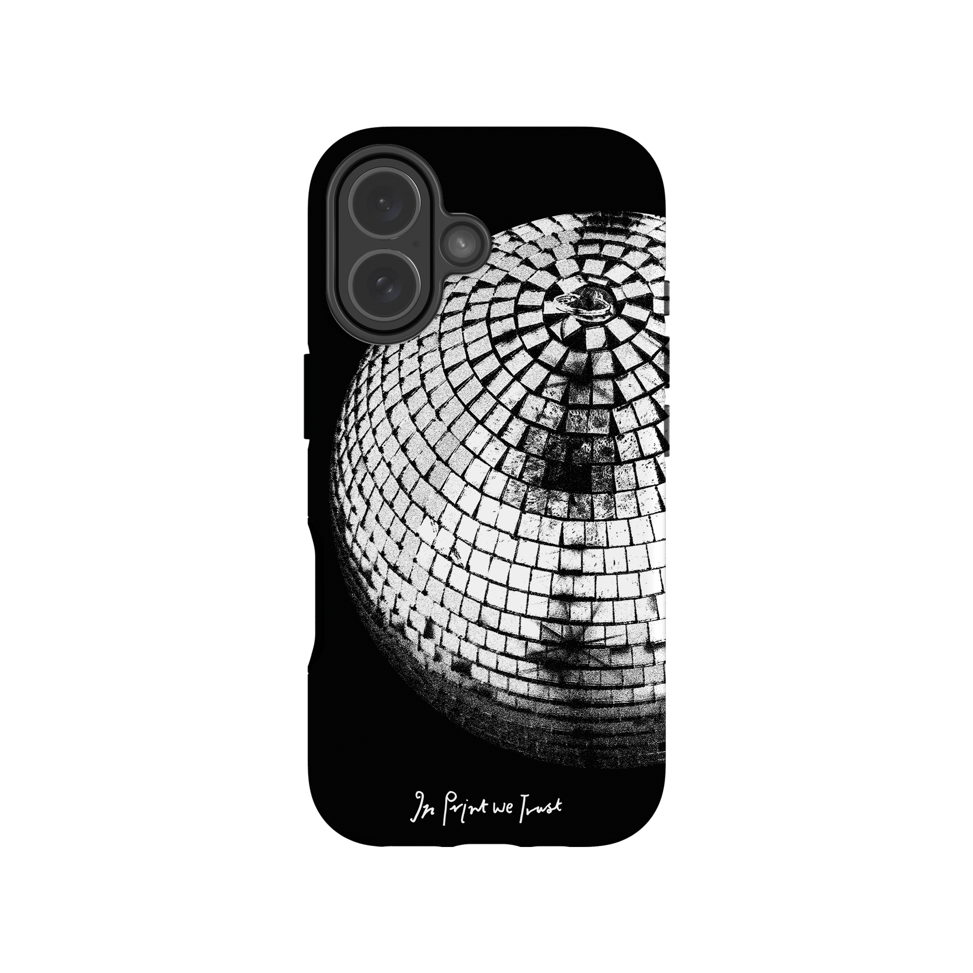 studio 54 tough iPhone case (black) - In Print We Trust