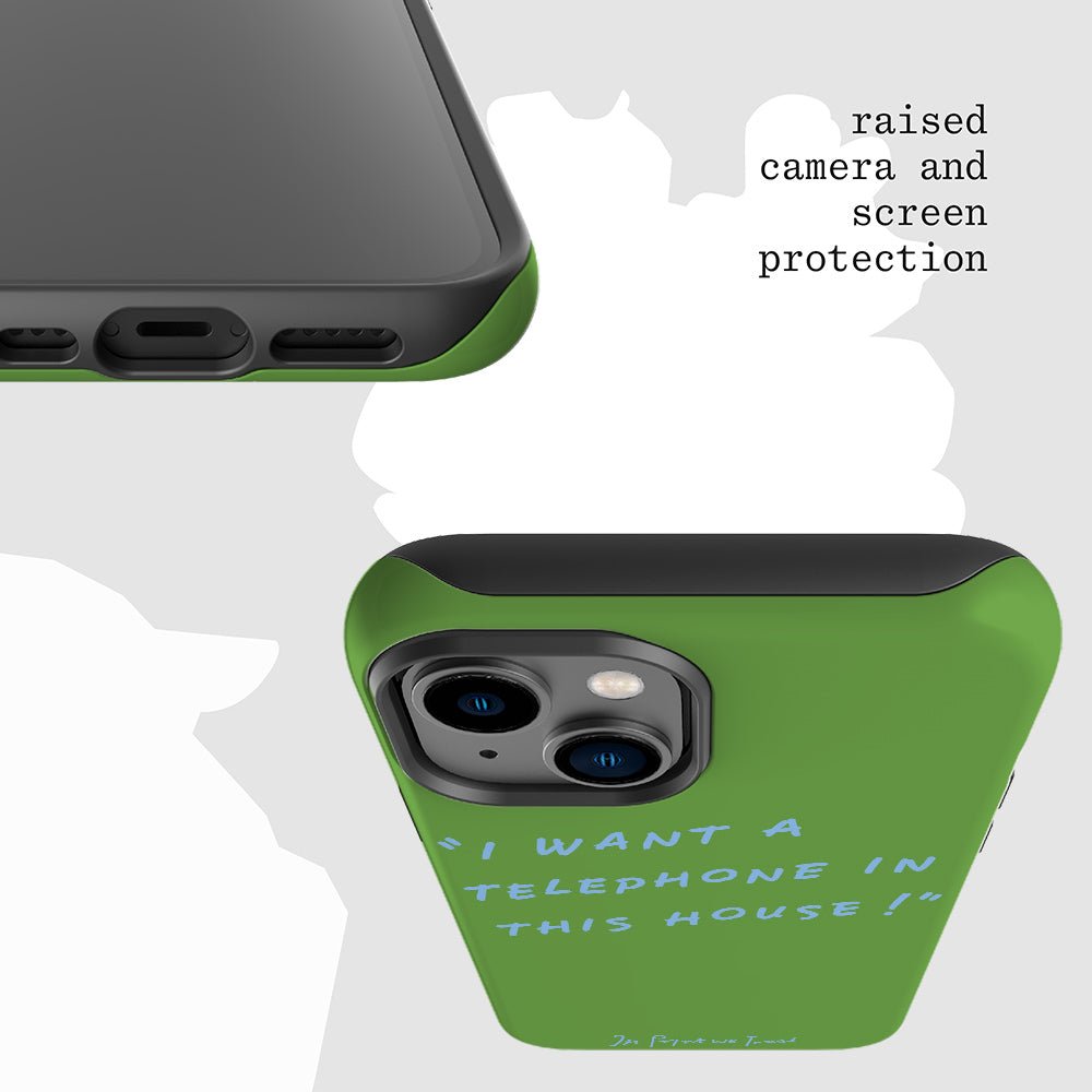 telephone tough iPhone case - In Print We Trust