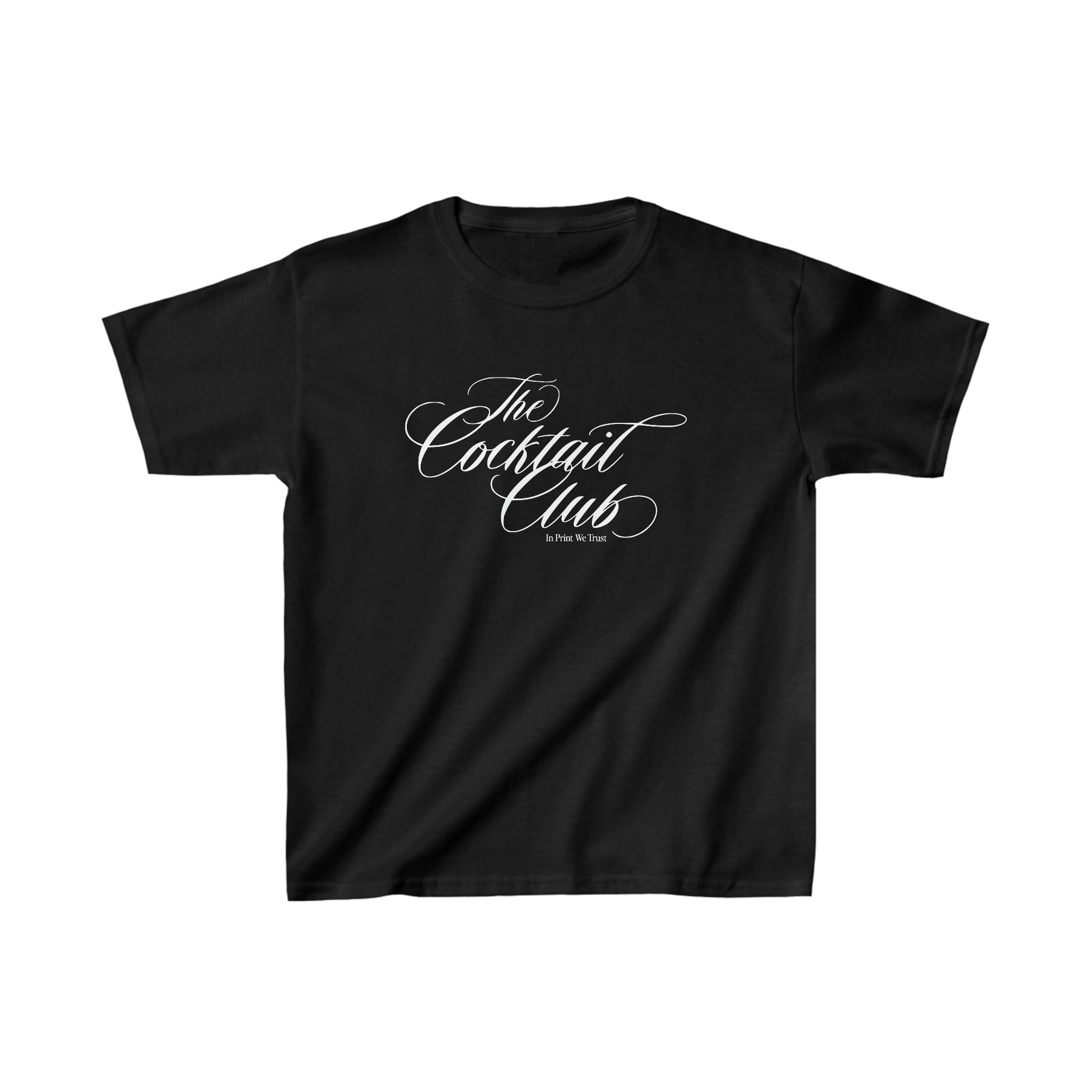 'The Cocktail Club' baby tee - In Print We Trust