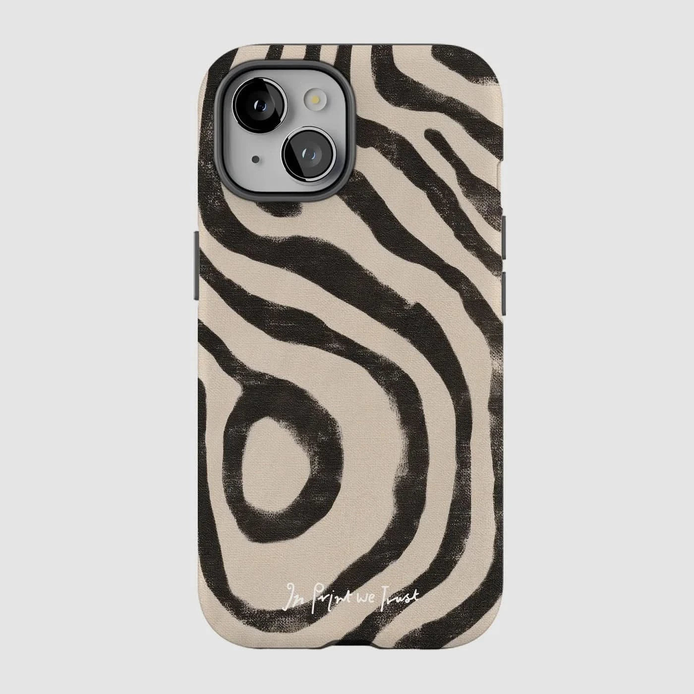 zebra tough iPhone case - In Print We Trust