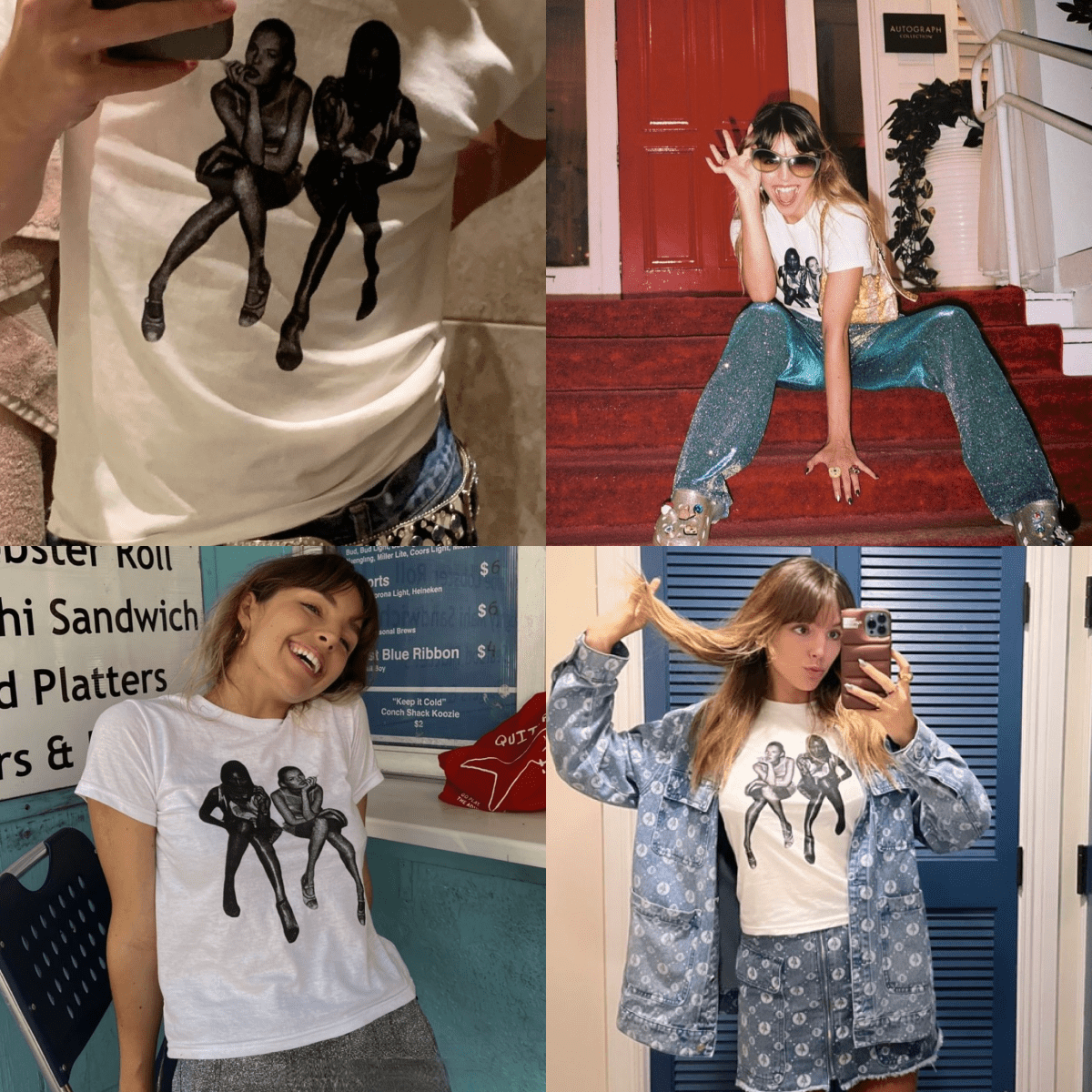 'After Party' baby tee - In Print We Trust