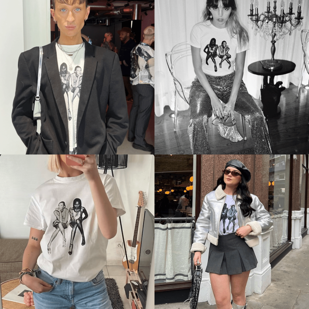 'After Party' baby tee - In Print We Trust