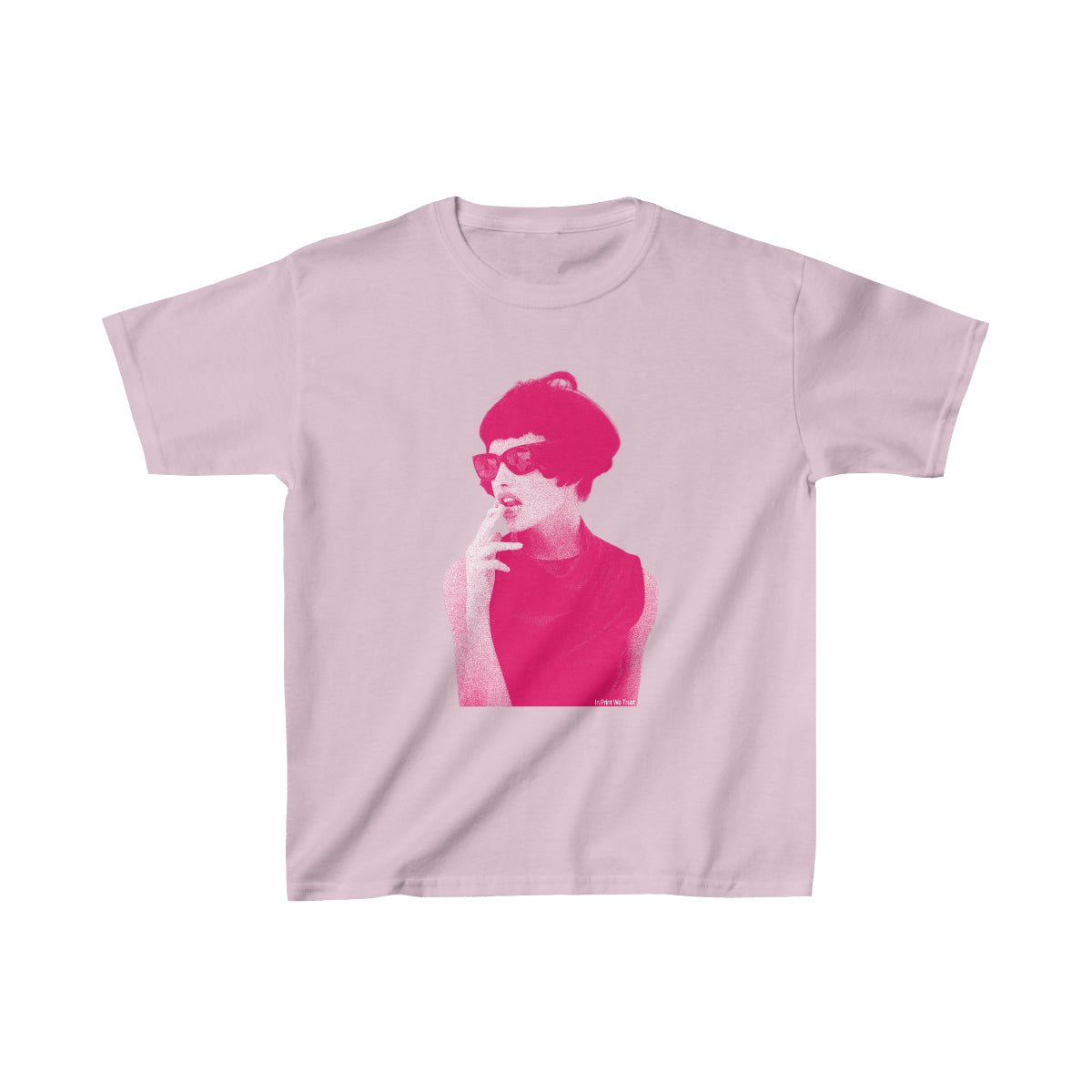'Bonsoir' baby tee - In Print We Trust
