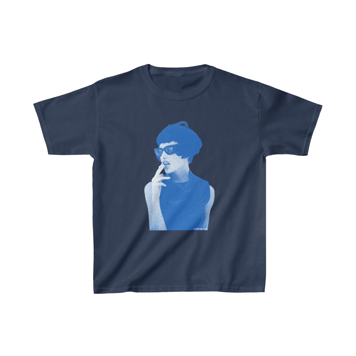 'Bonsoir' baby tee - In Print We Trust