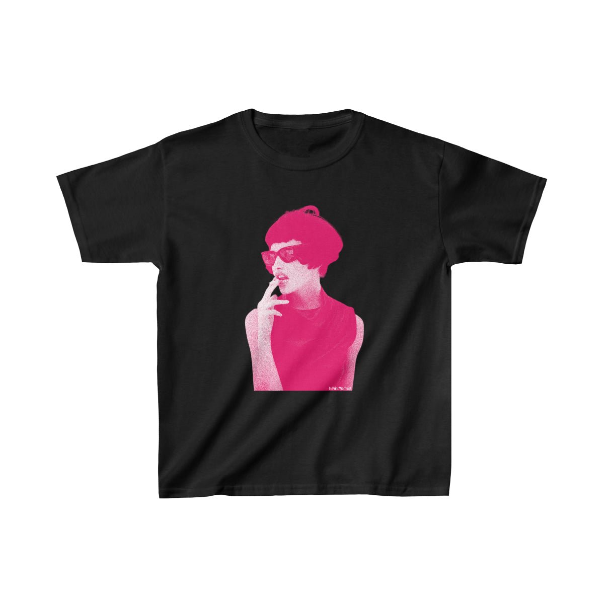'Bonsoir' baby tee - In Print We Trust
