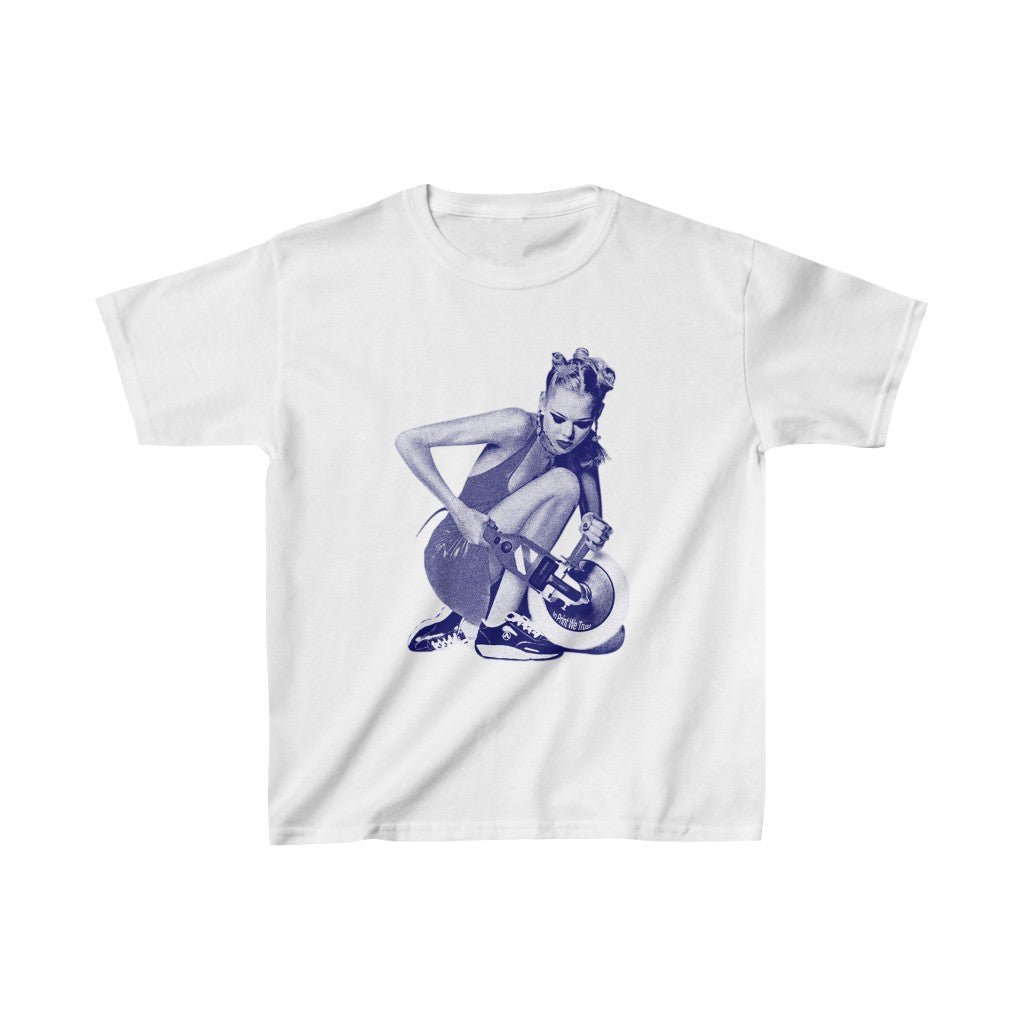 'Chainsaw' baby tee - In Print We Trust